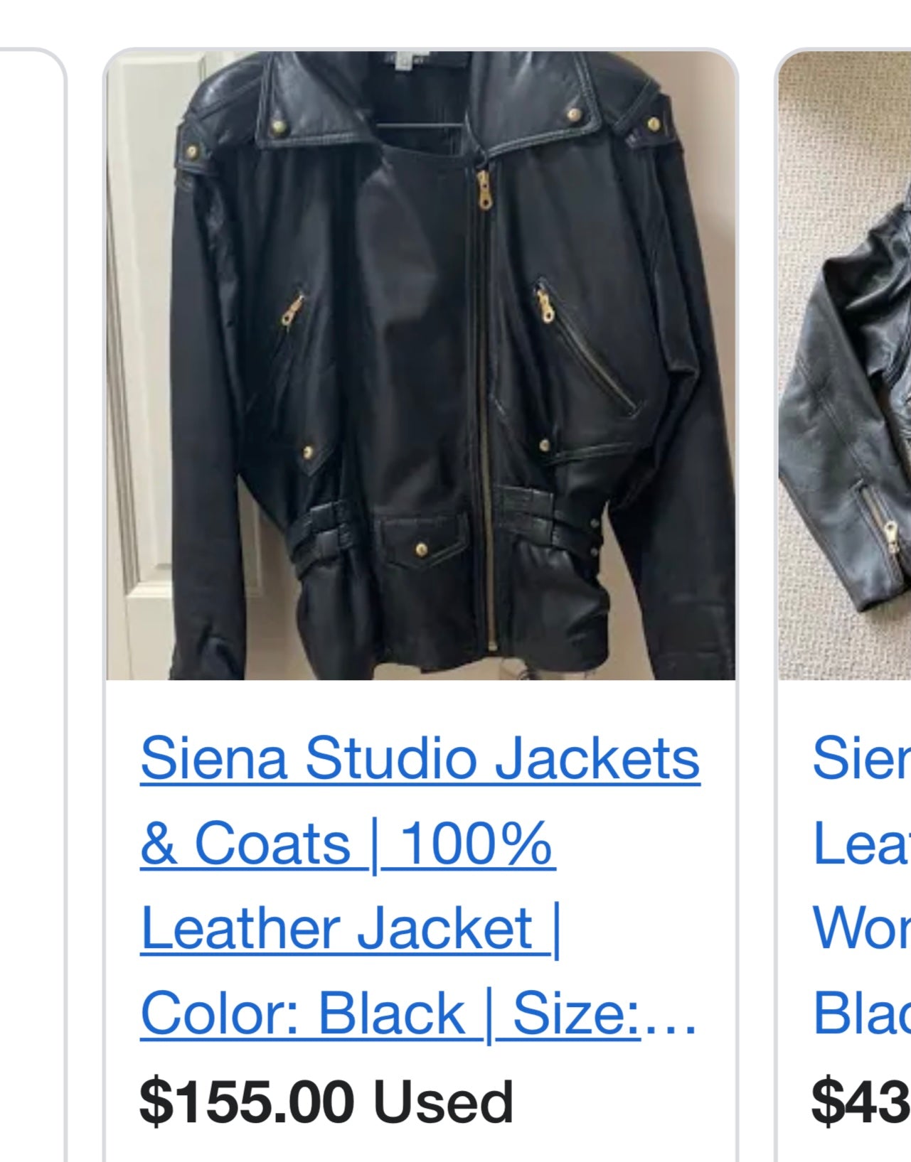 Vintage Studio Siena Leather Moto (Medium)