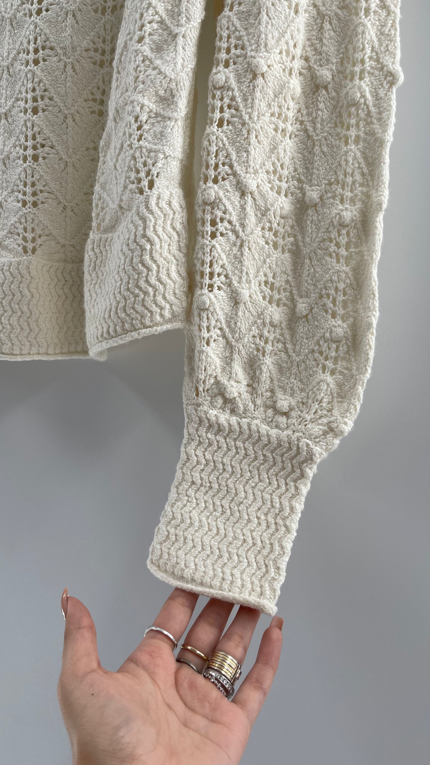 UNSUBSCRIBED Cream Sweater Size S