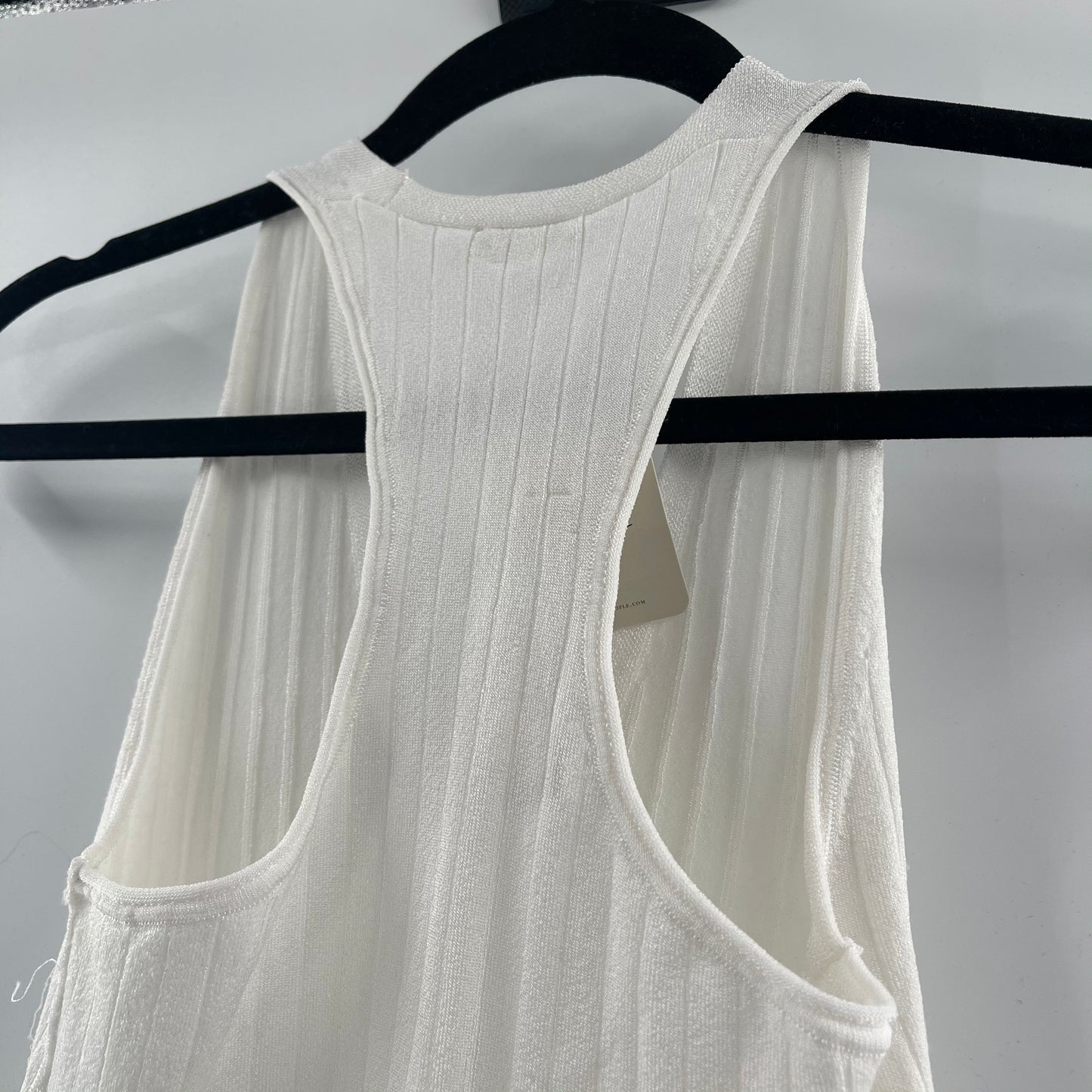 Intimately Free Bible White Ribbed Bodysuit (L)