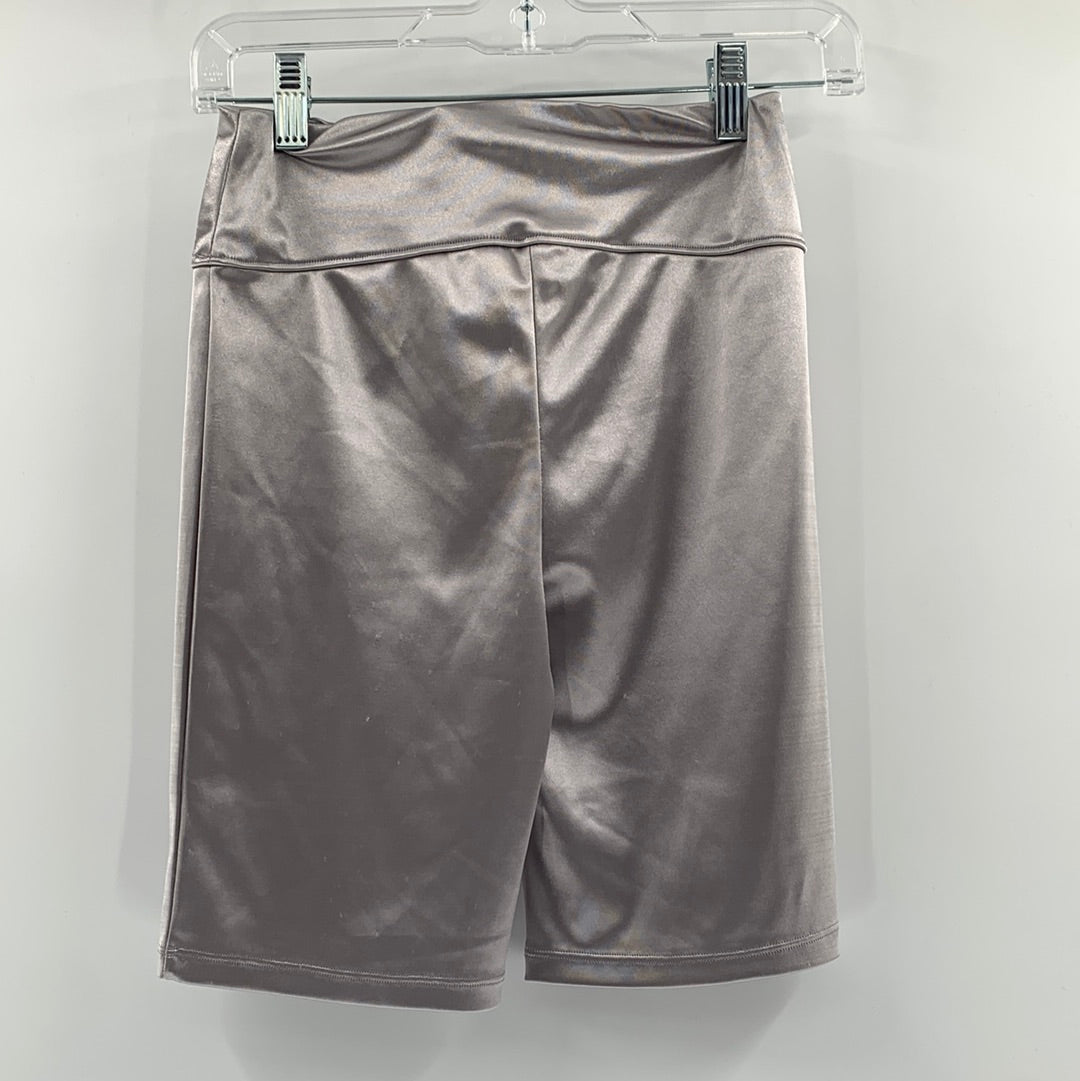 Out From Under Silver Biker Shorts (S)