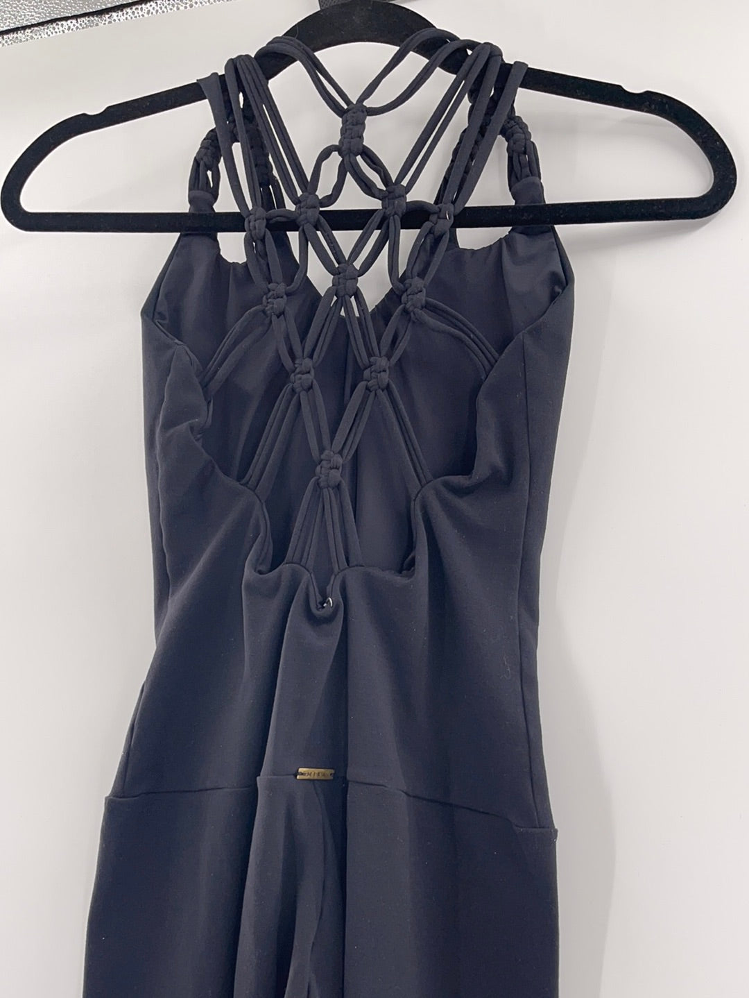 Mika Yogawear - Black Bodysuit Jumpsuit (Size Small)
