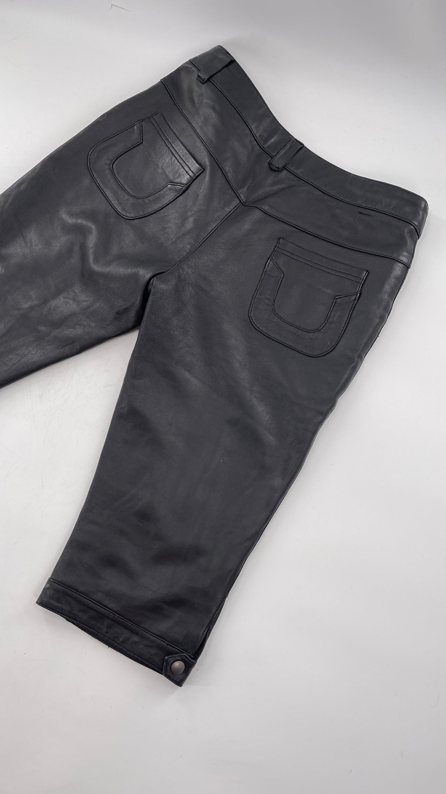 VOGUD VIRILE 100% Sheepskin Leather Bermudas (22XL)