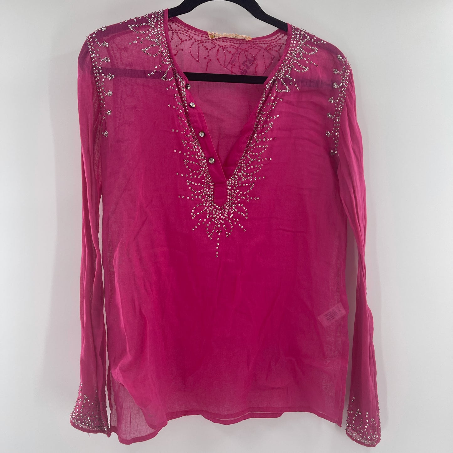 Margaret loves Peter Embellished Linen blouse (S)