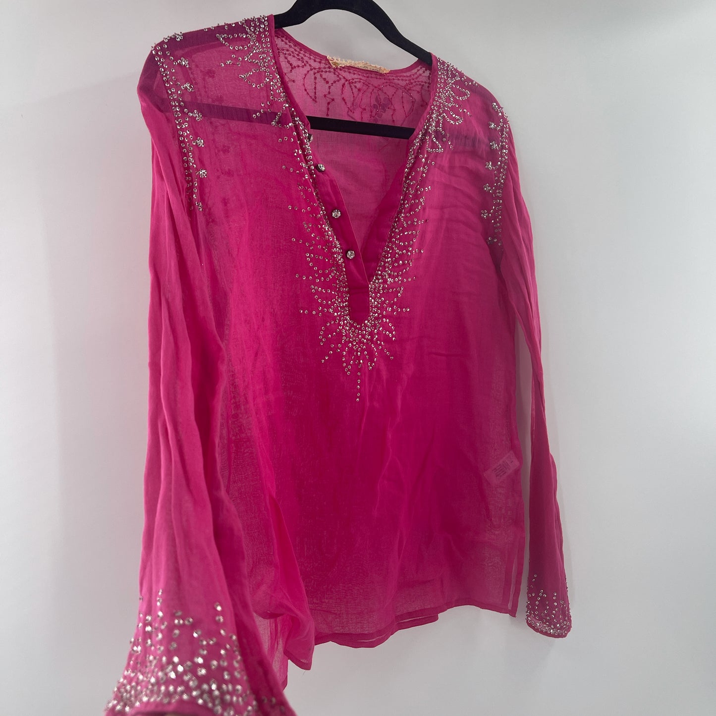 Margaret loves Peter Embellished Linen blouse (S)