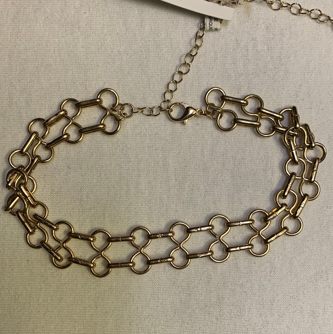 Free People Gold Choker Necklace