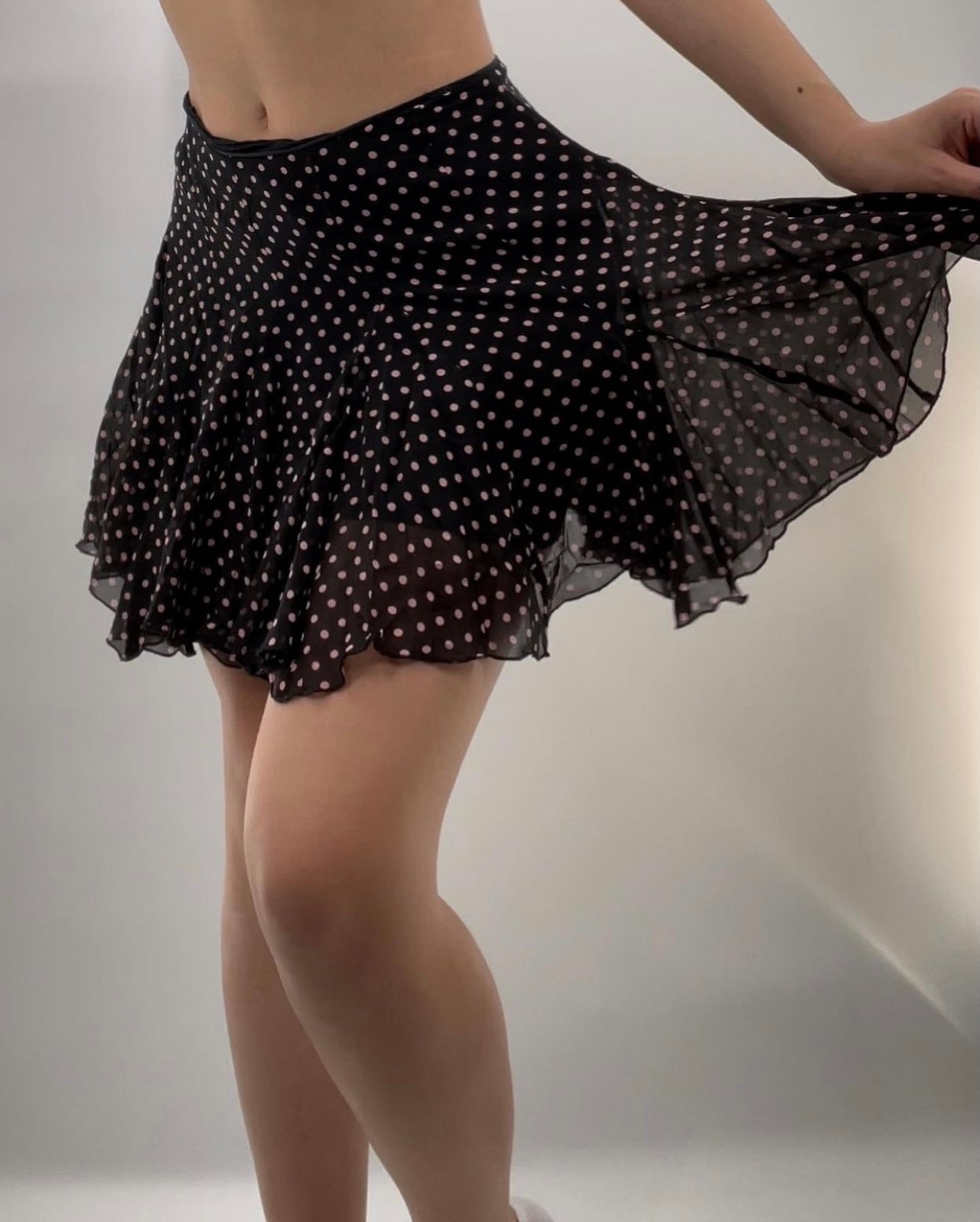Vintage Polka Dot Mini Skirt (SzM)