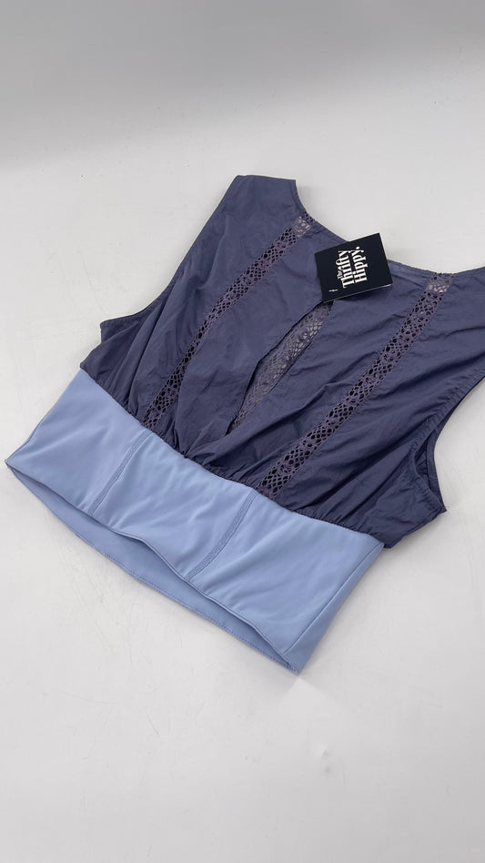 Free People Movement Slate and Baby Blue Tank (XS)