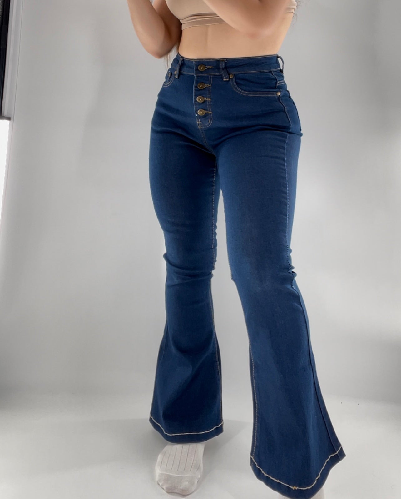 Liquor N Poker Denim Flares (Sz 8)