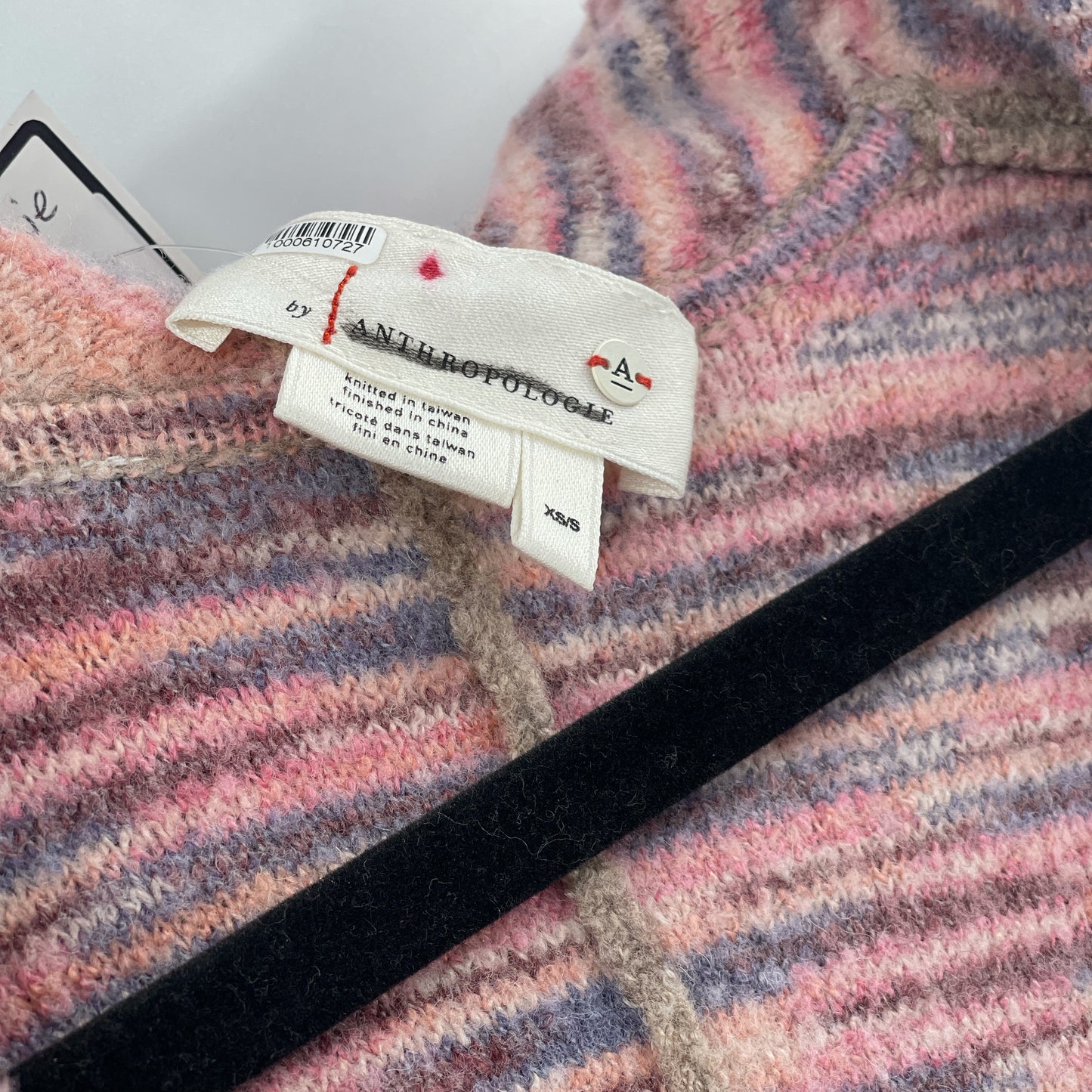 Anthropologie Reversible Knit Pink and Light Brown Jacket (Size XS/S)i