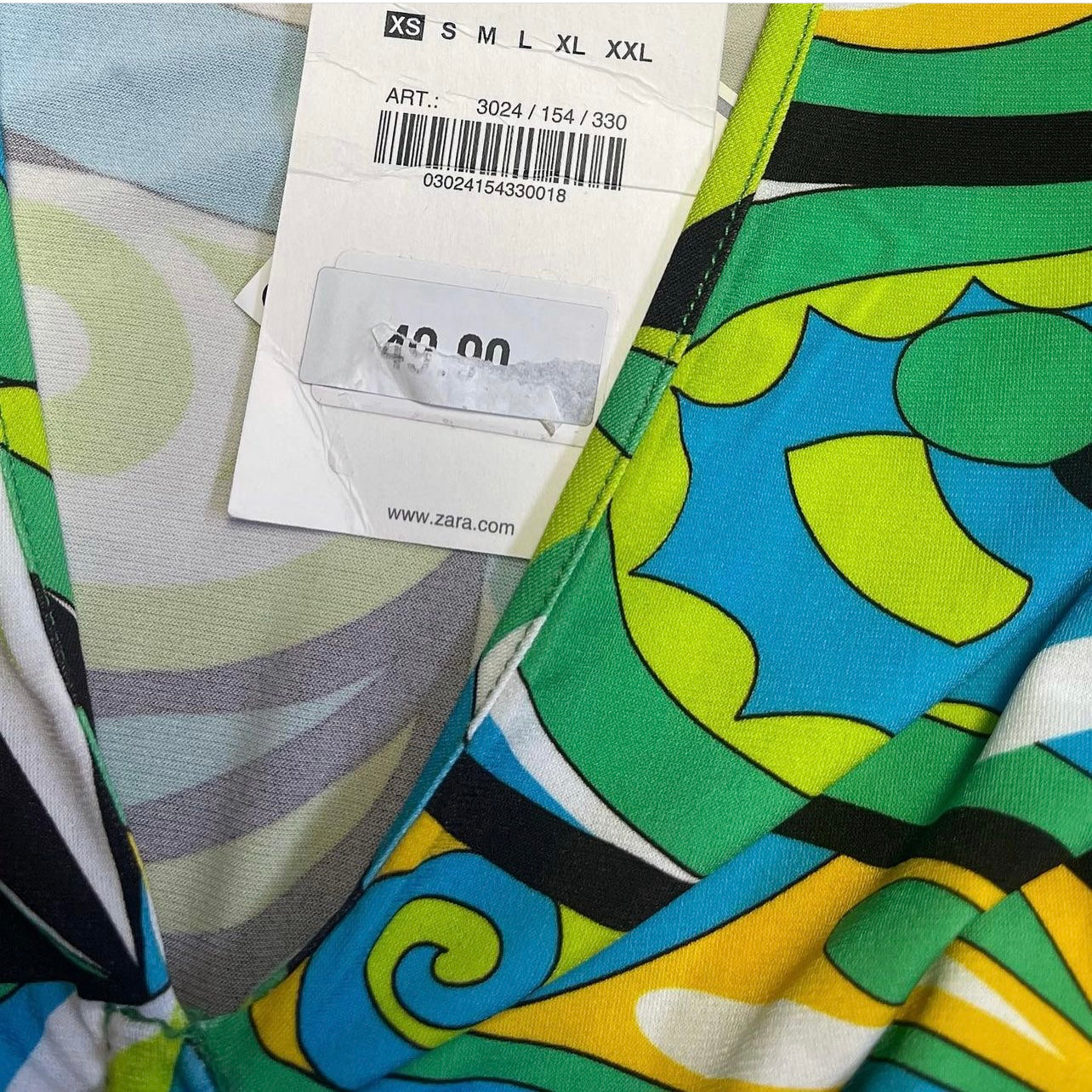 Zara Funky Paisley Print Top (XS)