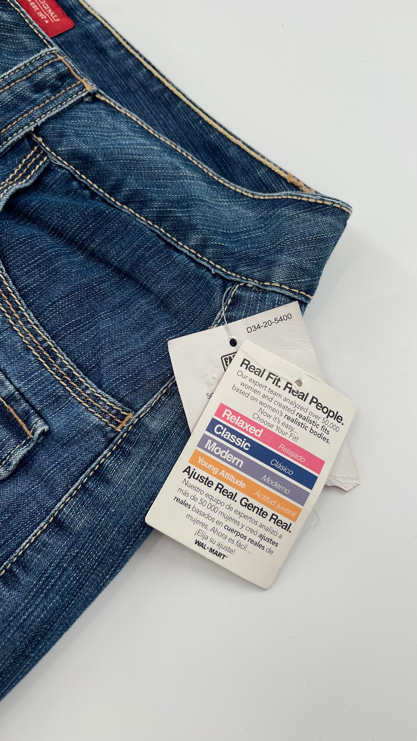 Deadstock Vintage Faded Glory Denim Mini Skirt (14)