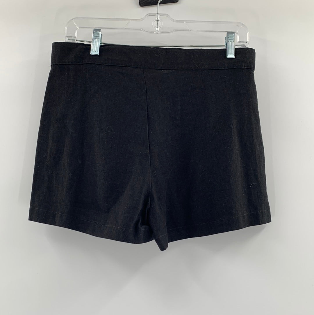 Urban Outfitters Renewal Black Linen Shorts (Size S)