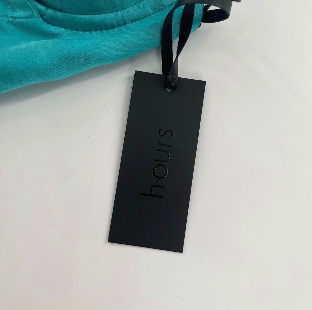 H:OURS Teal Satin Corset Top (XXS)