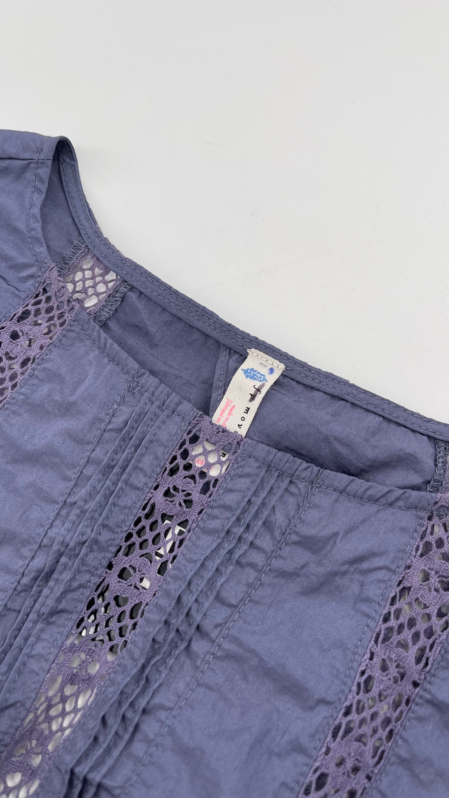 Free People Movement Slate and Baby Blue Tank (XS)
