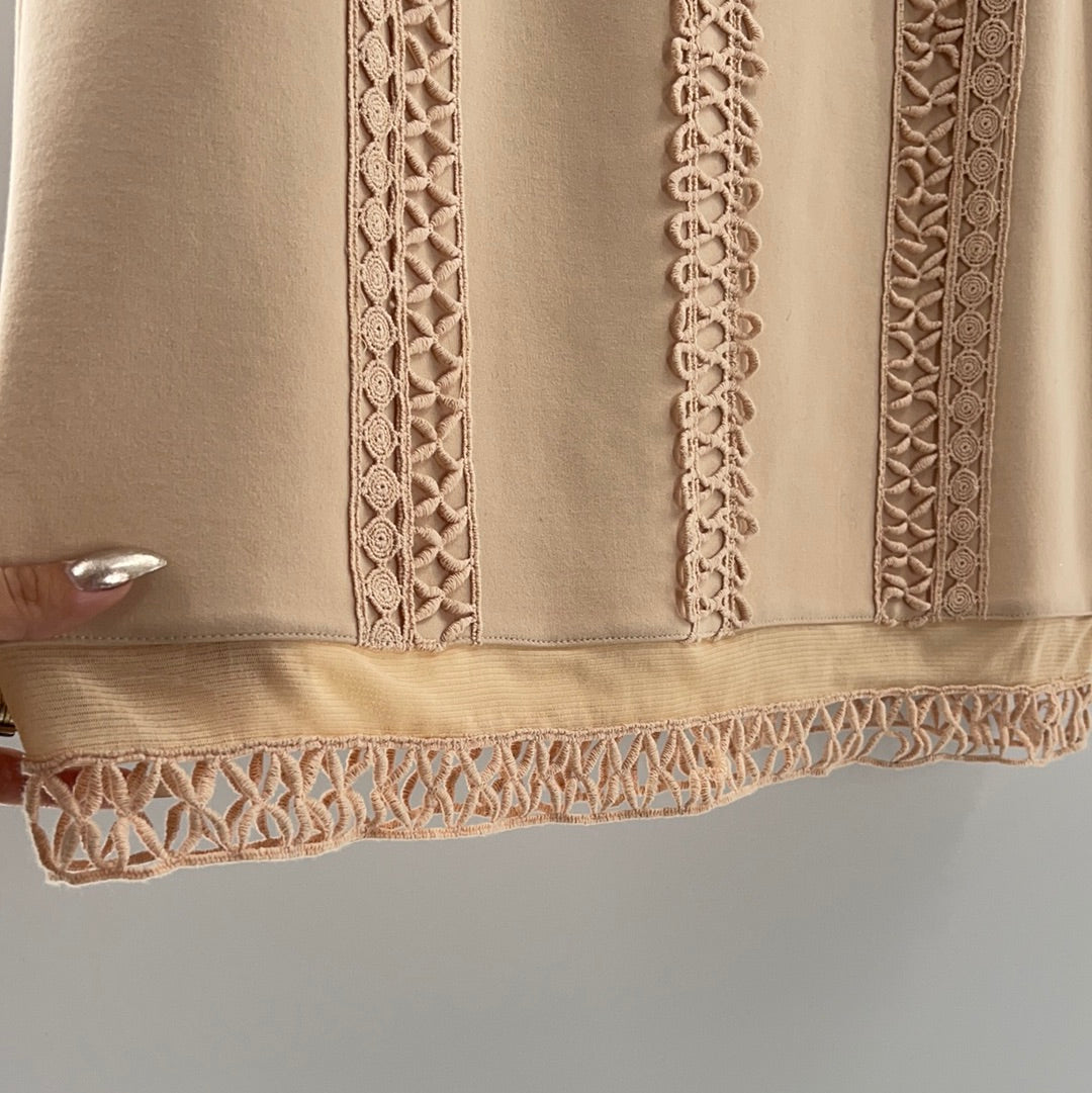 Blush Pink Lace Dress (Medium)