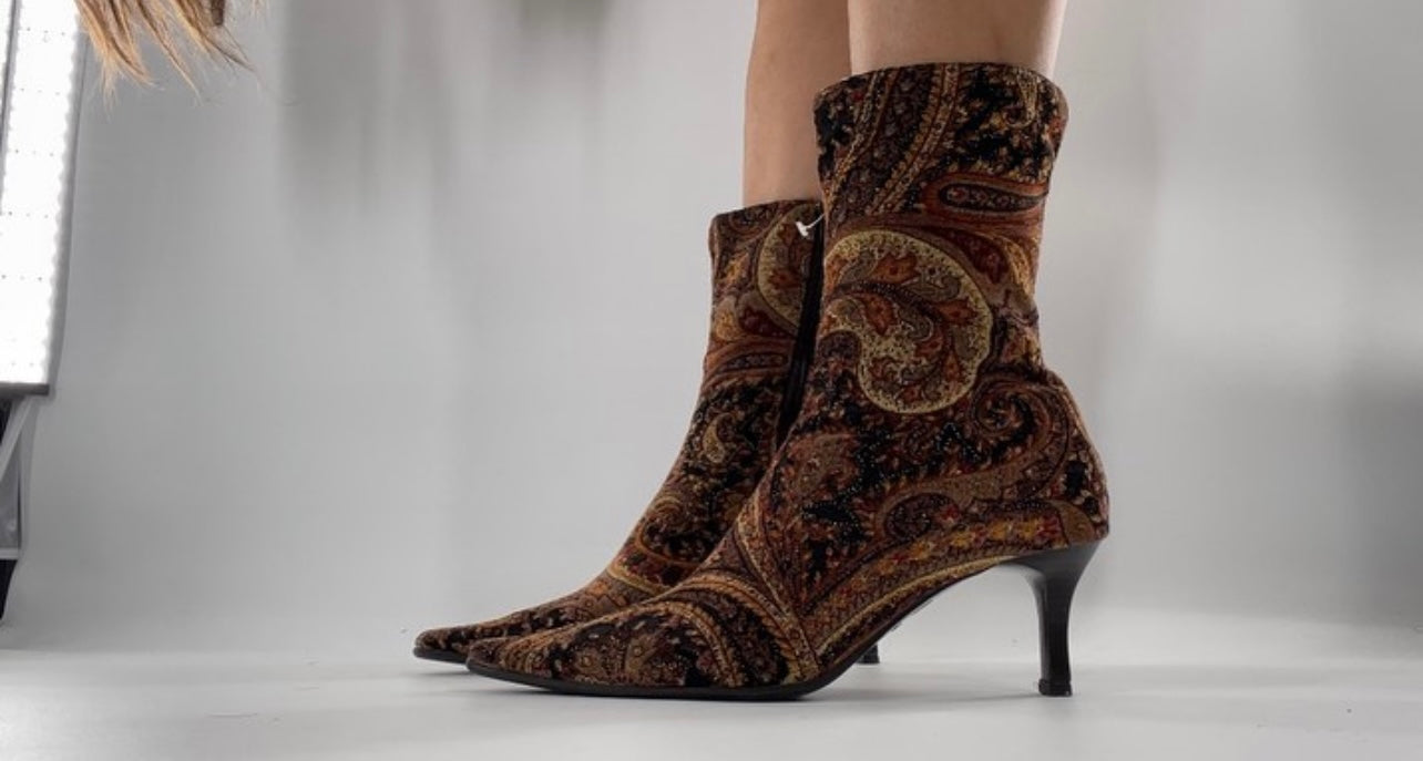 Paisley Pointed Booties (9)