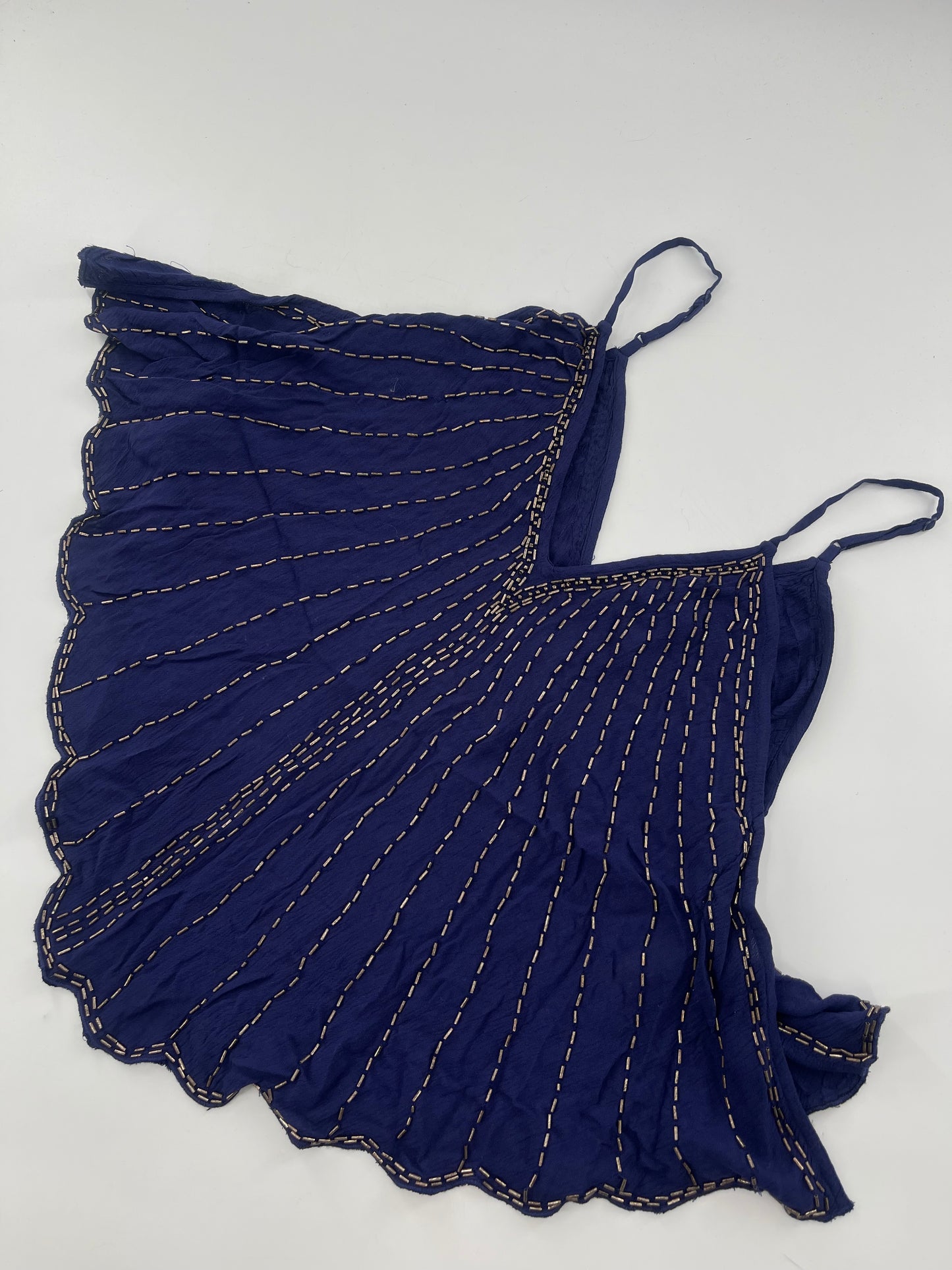 Free People Navy Beaded Tank (XS)