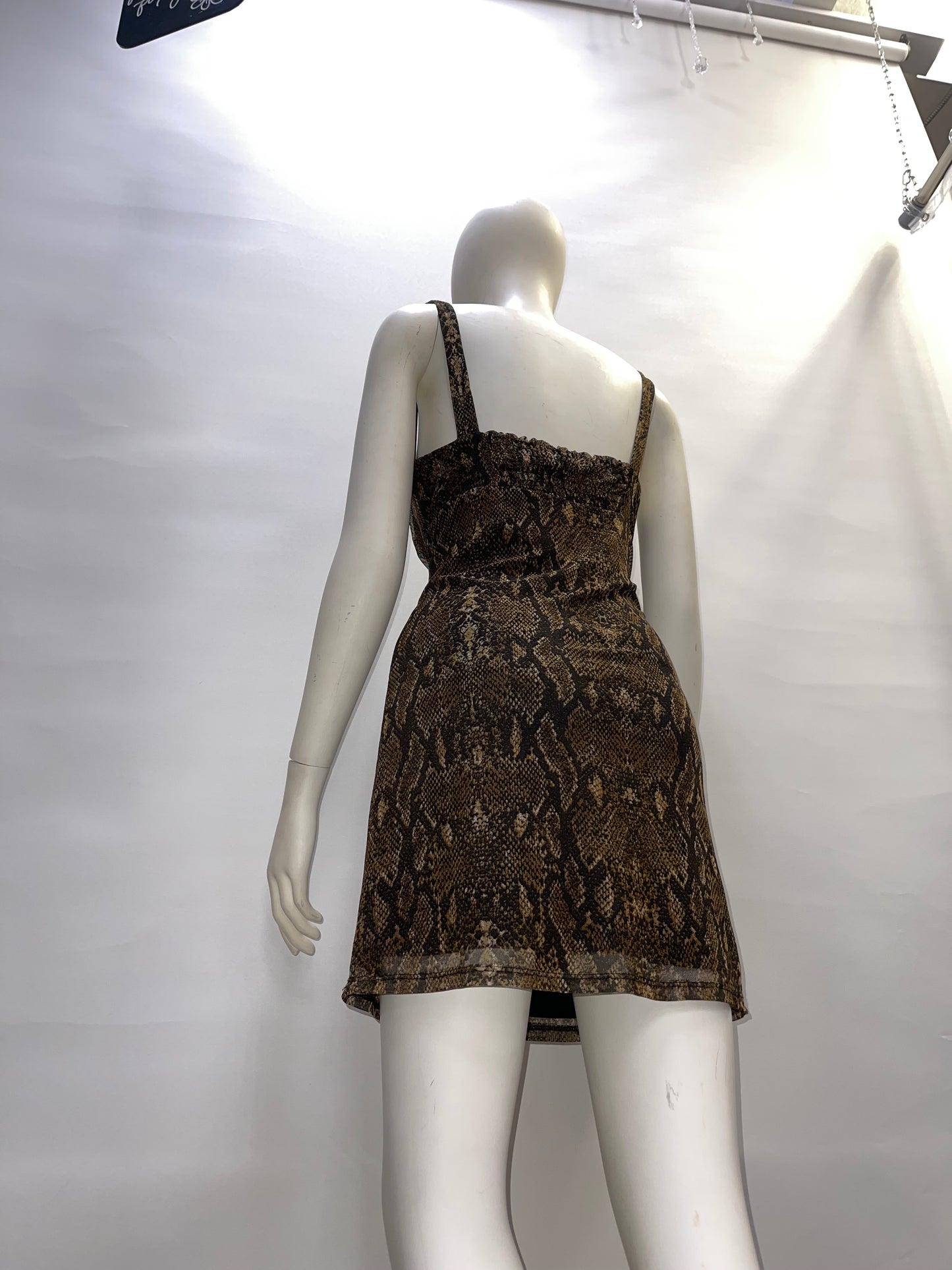 Urban Outfitters Snakeskin Mesh Dress (M)