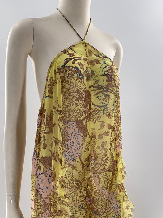 Intimately Free People Yellow Ruffled Maxi (S)