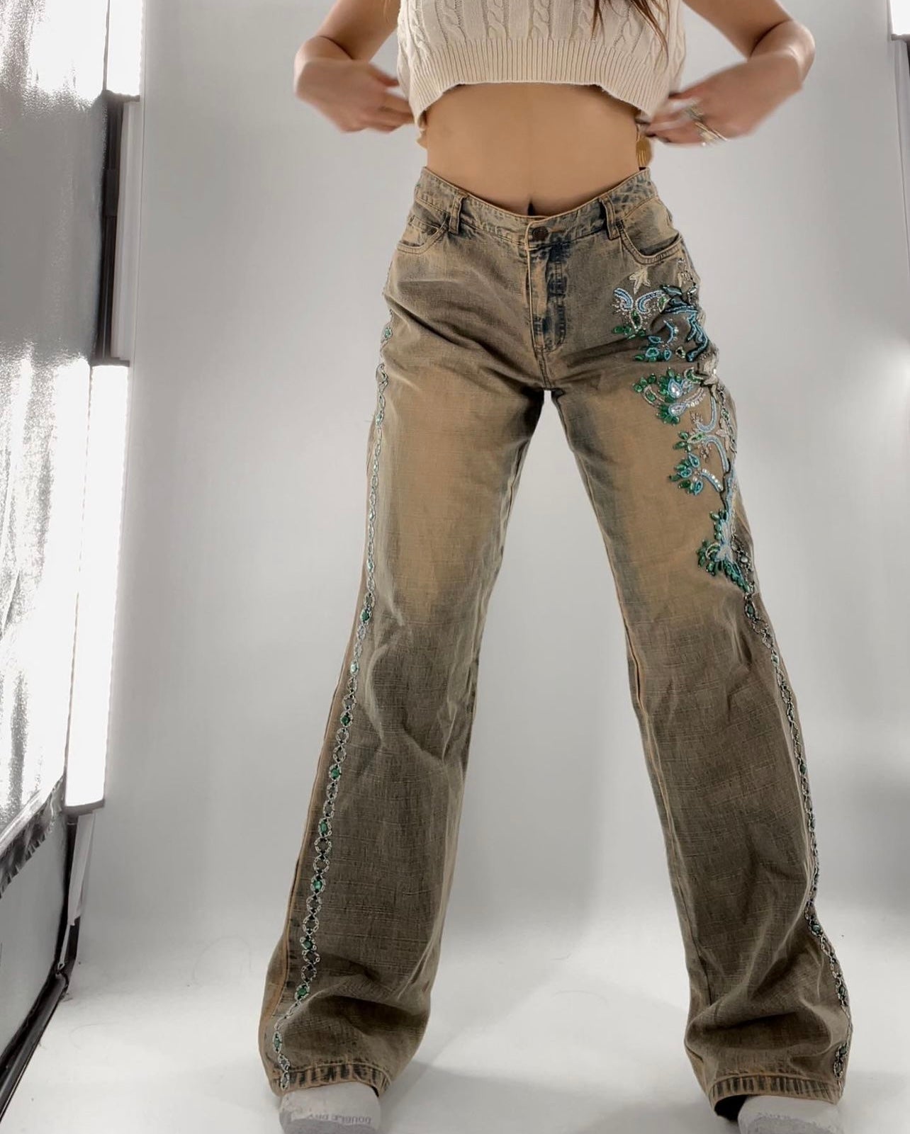 Vintage Jeanology Embellished Jeans (10)