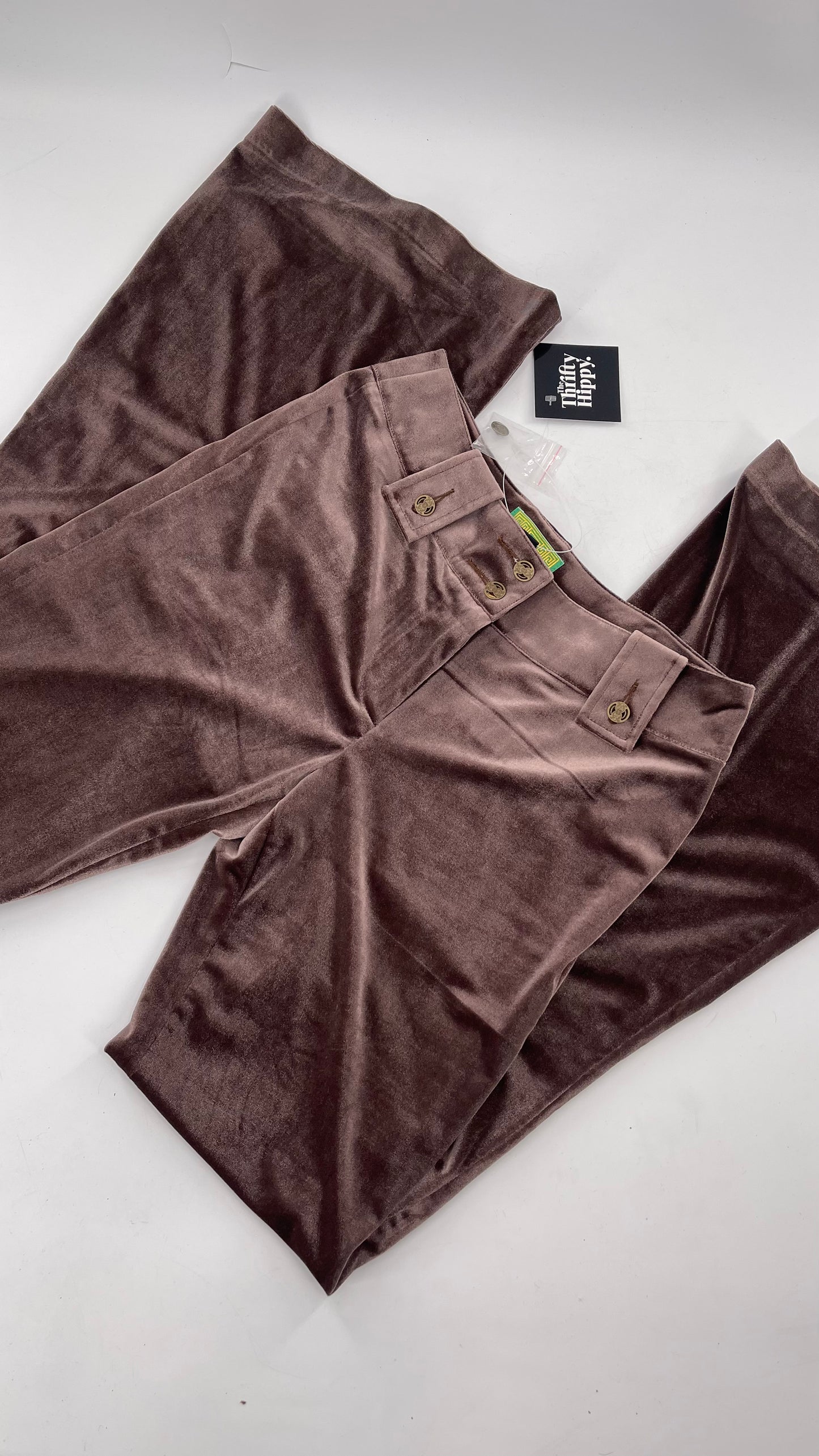 Vintage Tracy Porter Velour Yoga Pants/ Kick Flares (26)