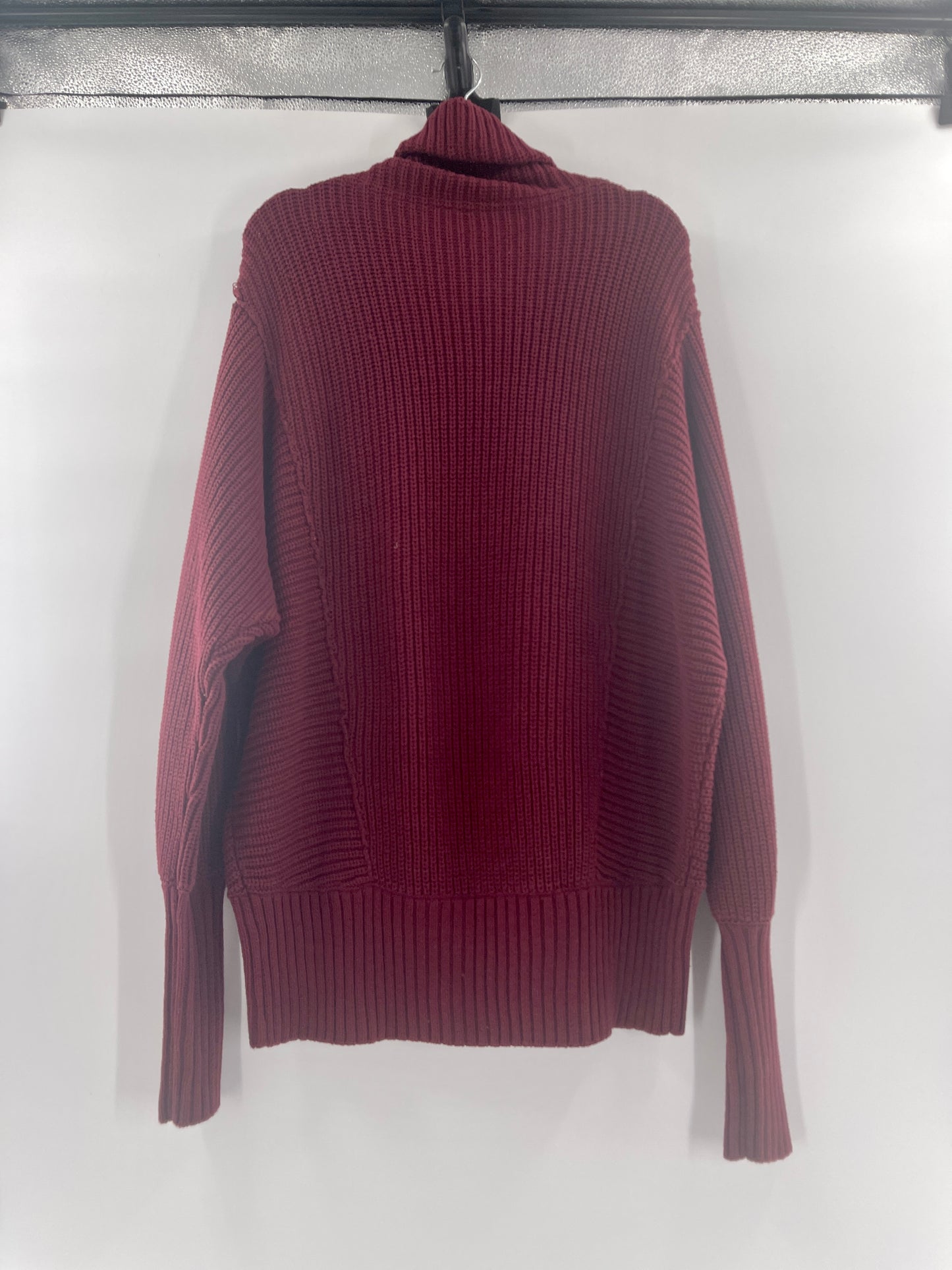 Free People Cocoa Oversized Slouchy Cowl Turtleneck Sweater Tunic Dress (Size S)