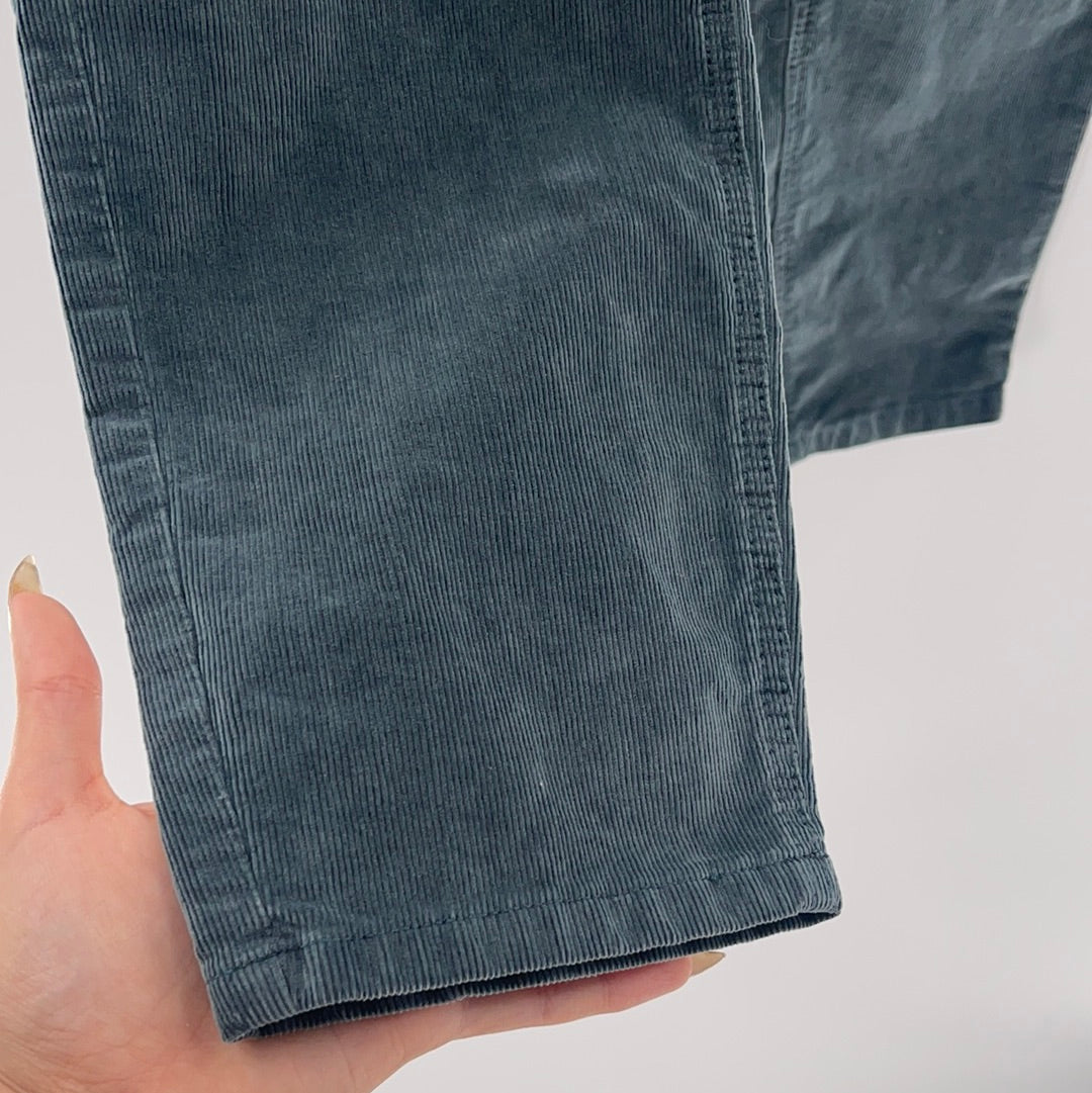 Free People Slate Blue Corduroys (Sz 31)