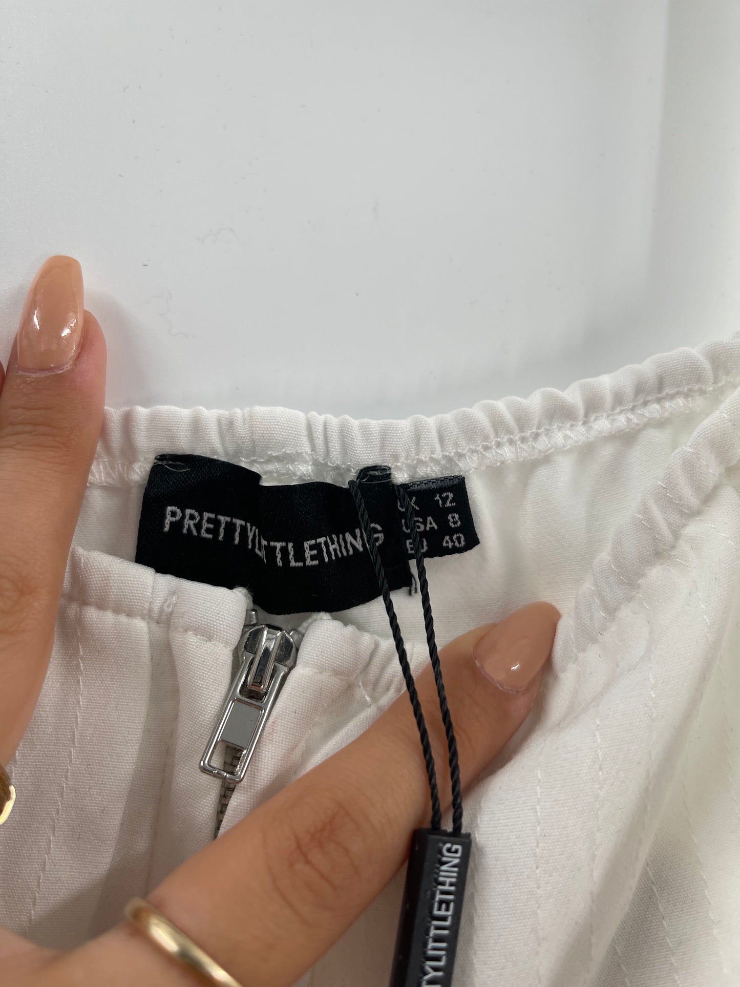 Pretty Little Thing White Bustier (8)