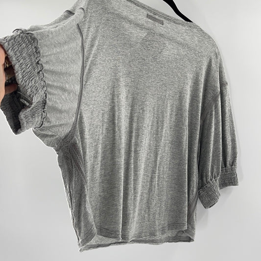 Free People Movement Grey Short Sleeve (XS)