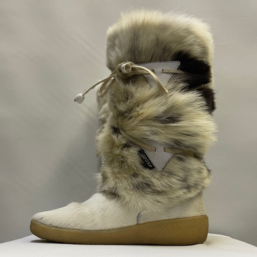 Oscar De La Renta Cow Hide Boots