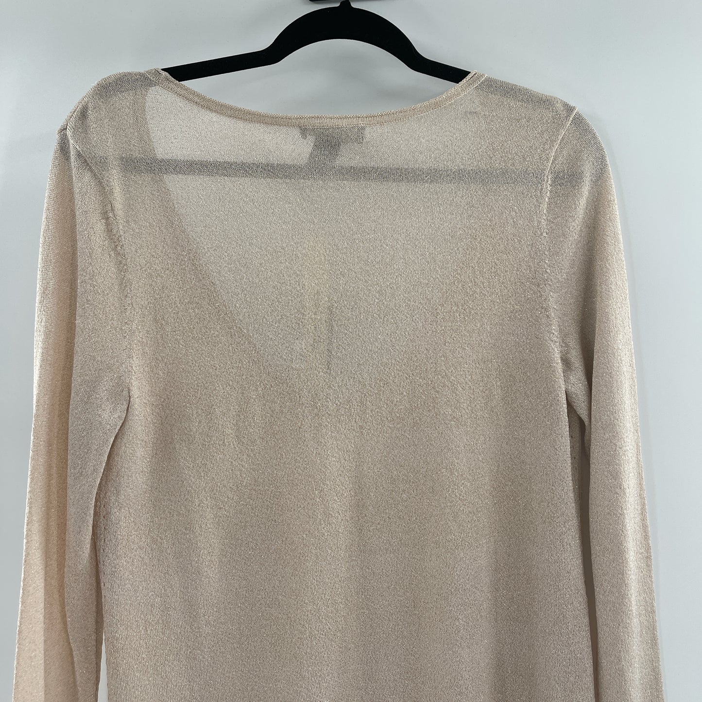 White house black market glitter long sleeve with camisole (M)