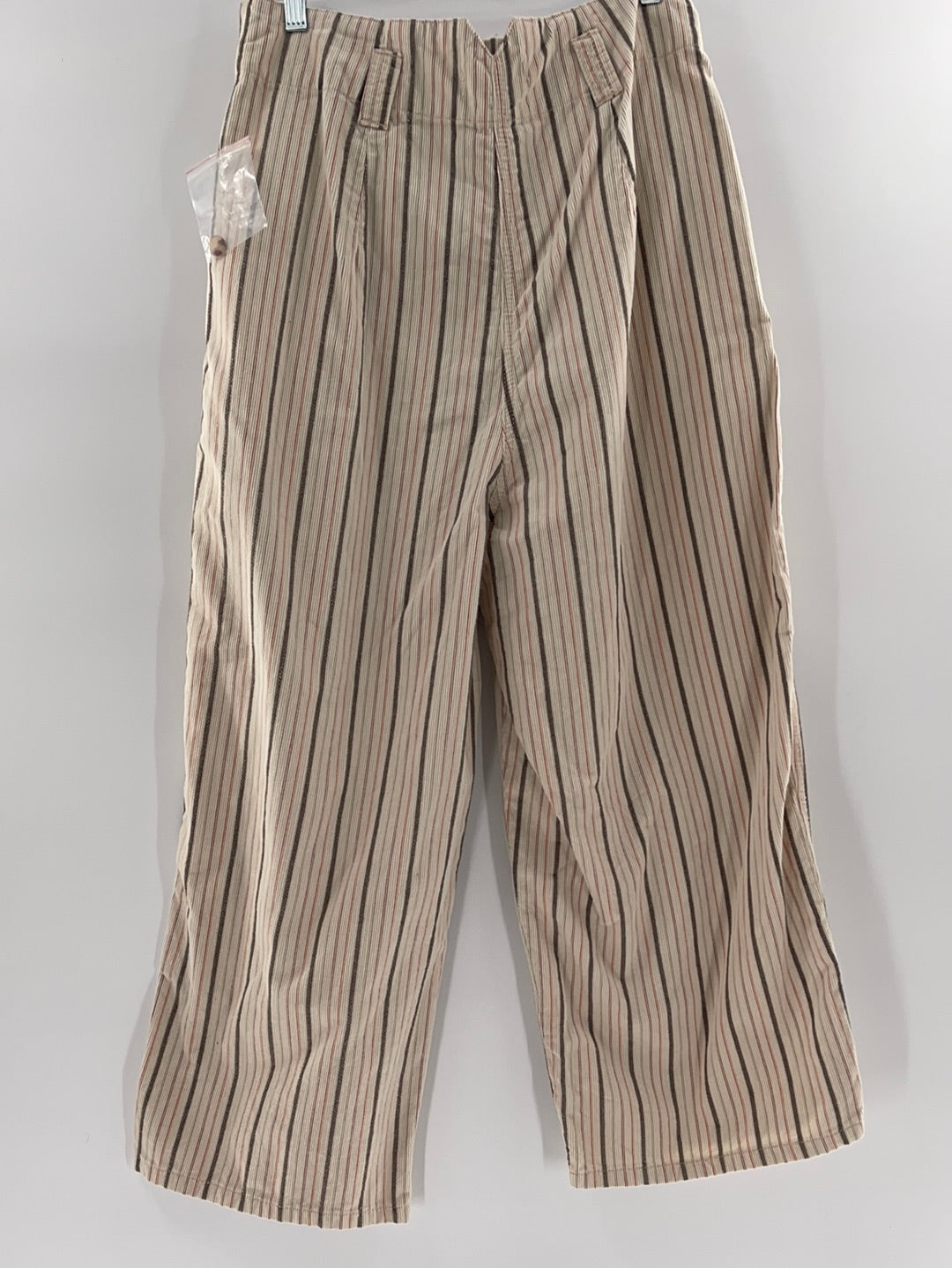 Urban Outfitters Corduroy Neutral Pink + Brown Striped Pants (Size 12 /UK 16)