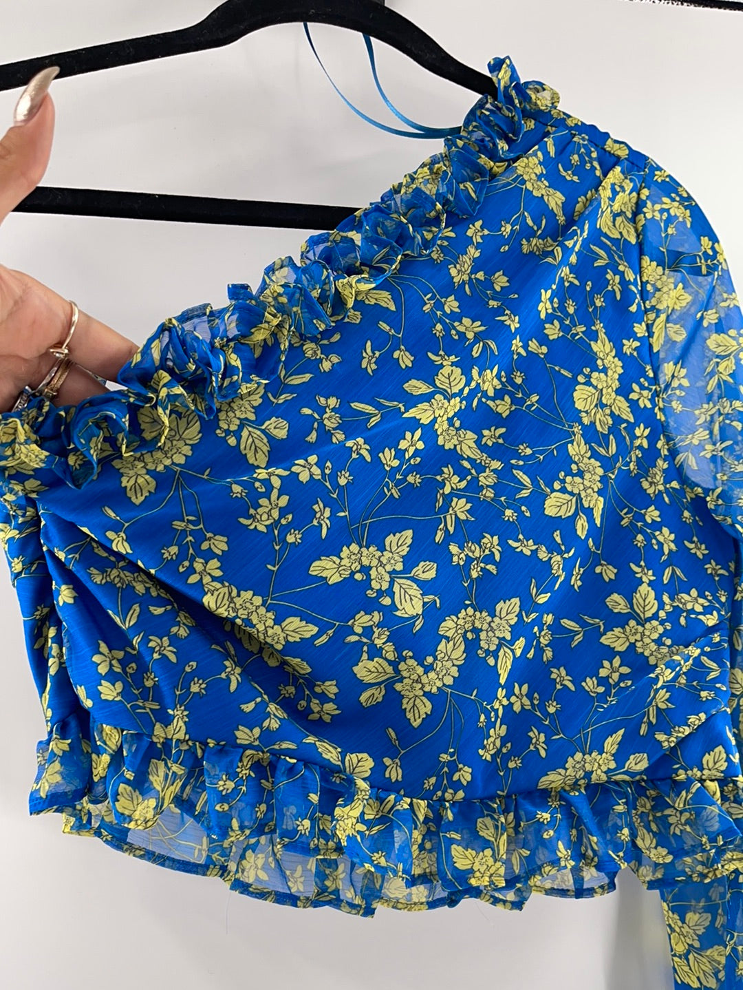 The East Order Royal Blue Asymmetric Top (M)