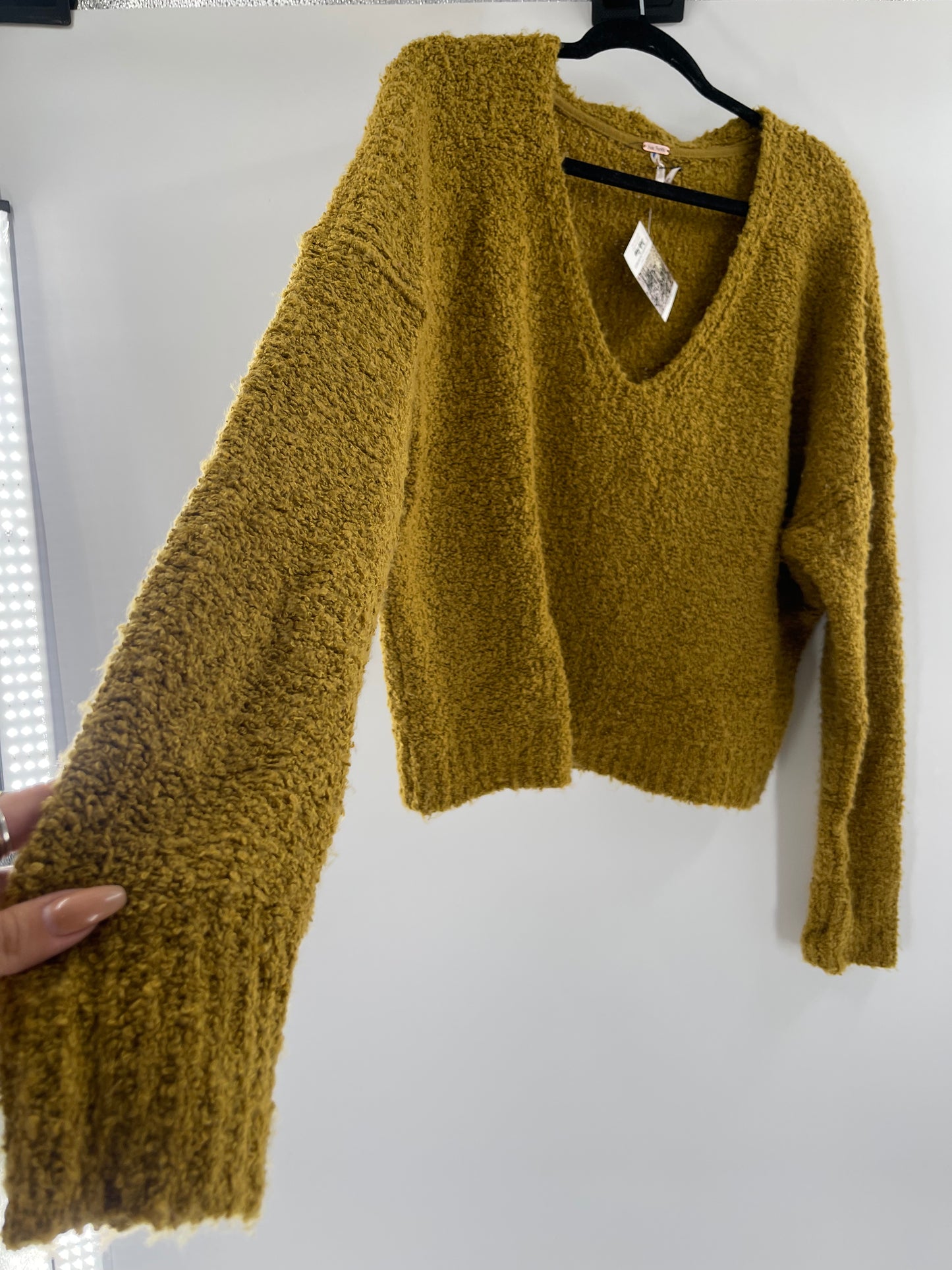 Free People Mustard Yellow Sweater (S)