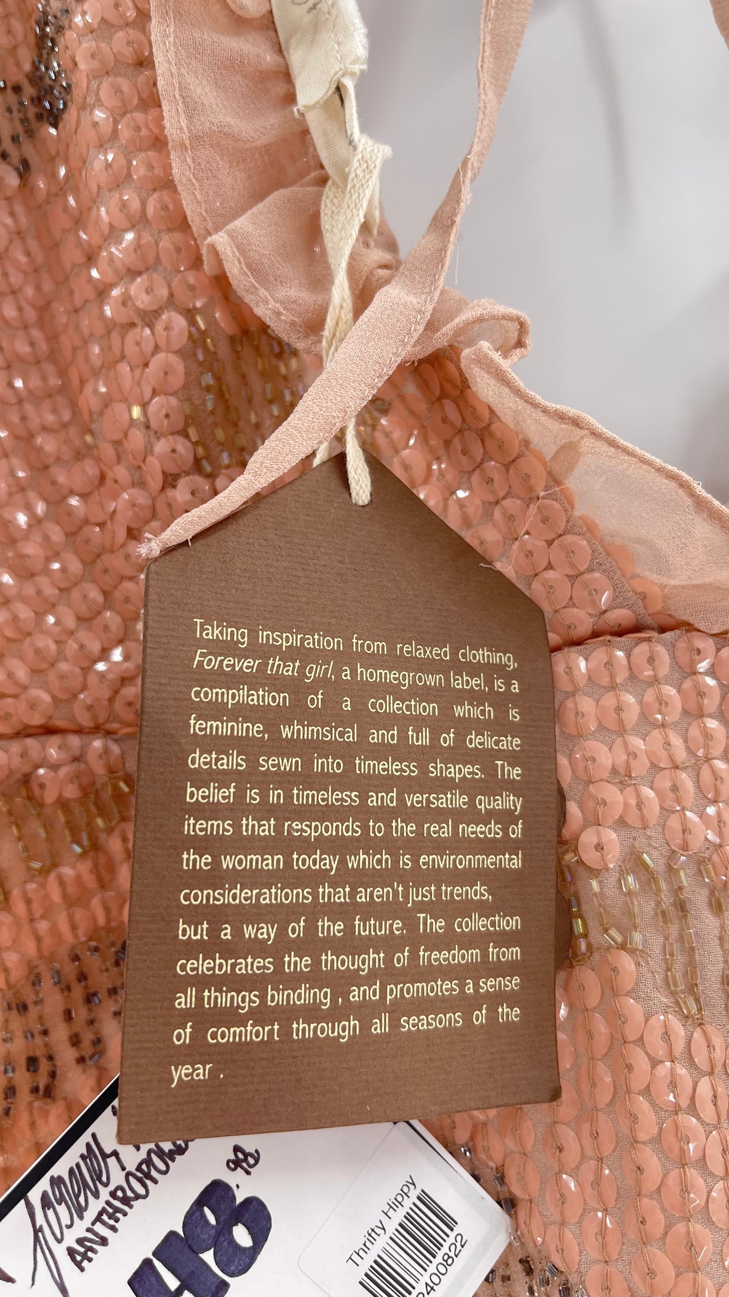 Forever that Girl Anthropologie Sequined Blouse (XS)