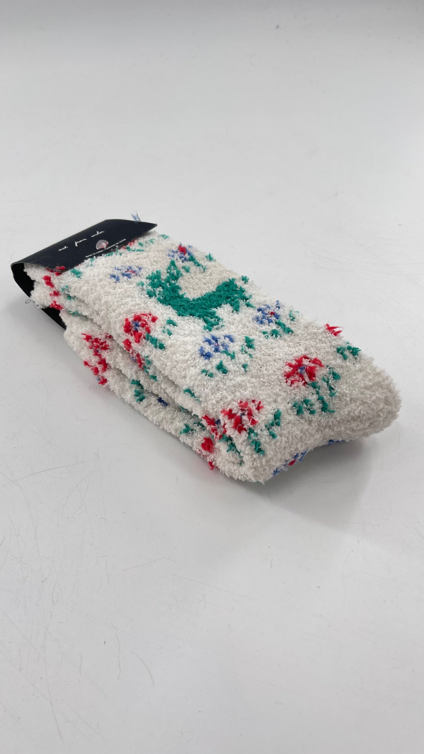 Urban Outfitters Fuzzy Holiday Socks