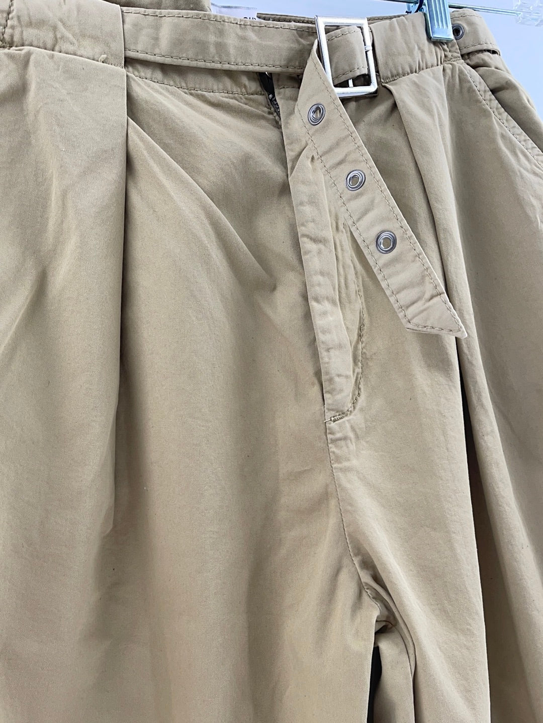 Tan Urban Outfitters with Grommets Belt Pants (Size 4/UK8)