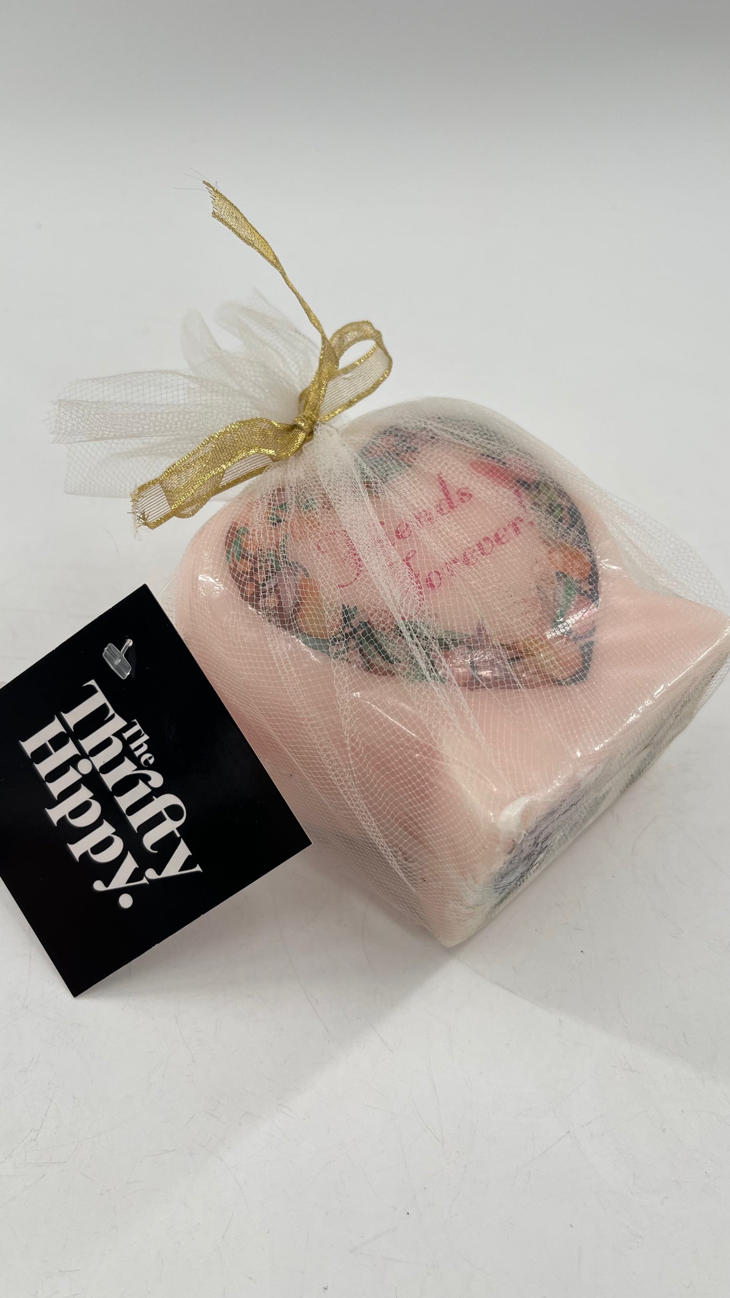 Vintage Friends Forever Heart Candle