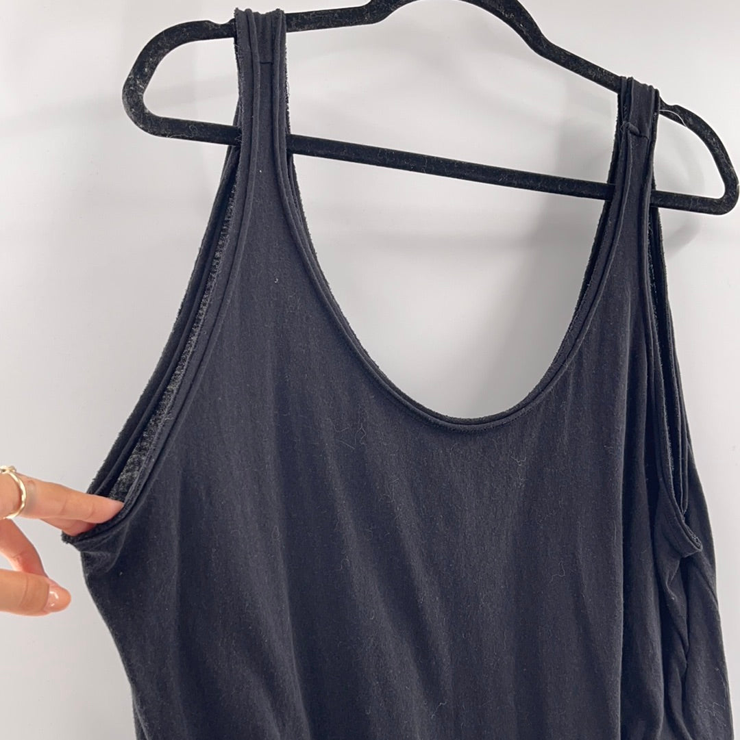 Intimately Free People Black Jersey Bodysuit (M)