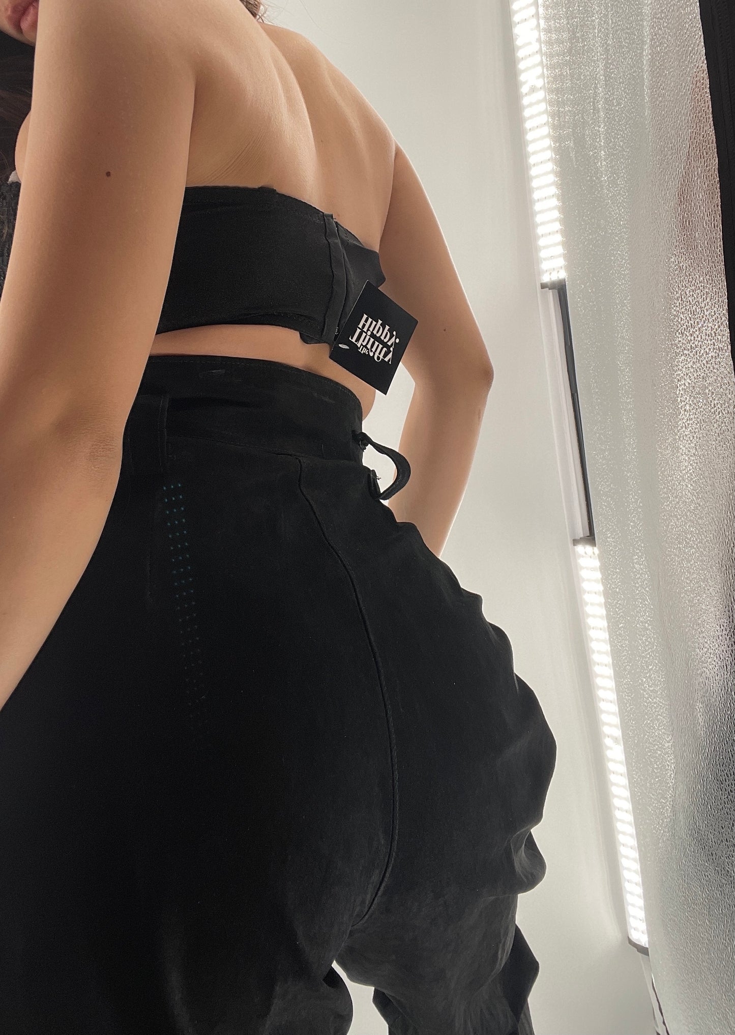 Windsor Black Lace Beaded Cropped Corset (XS)