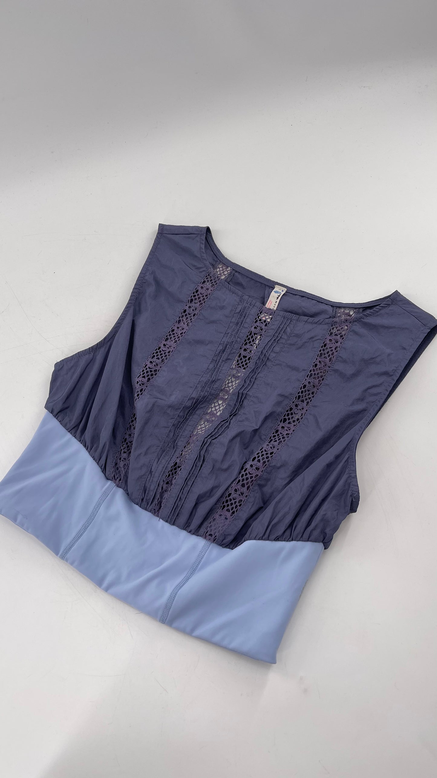 Free People Movement Slate and Baby Blue Tank (XS)