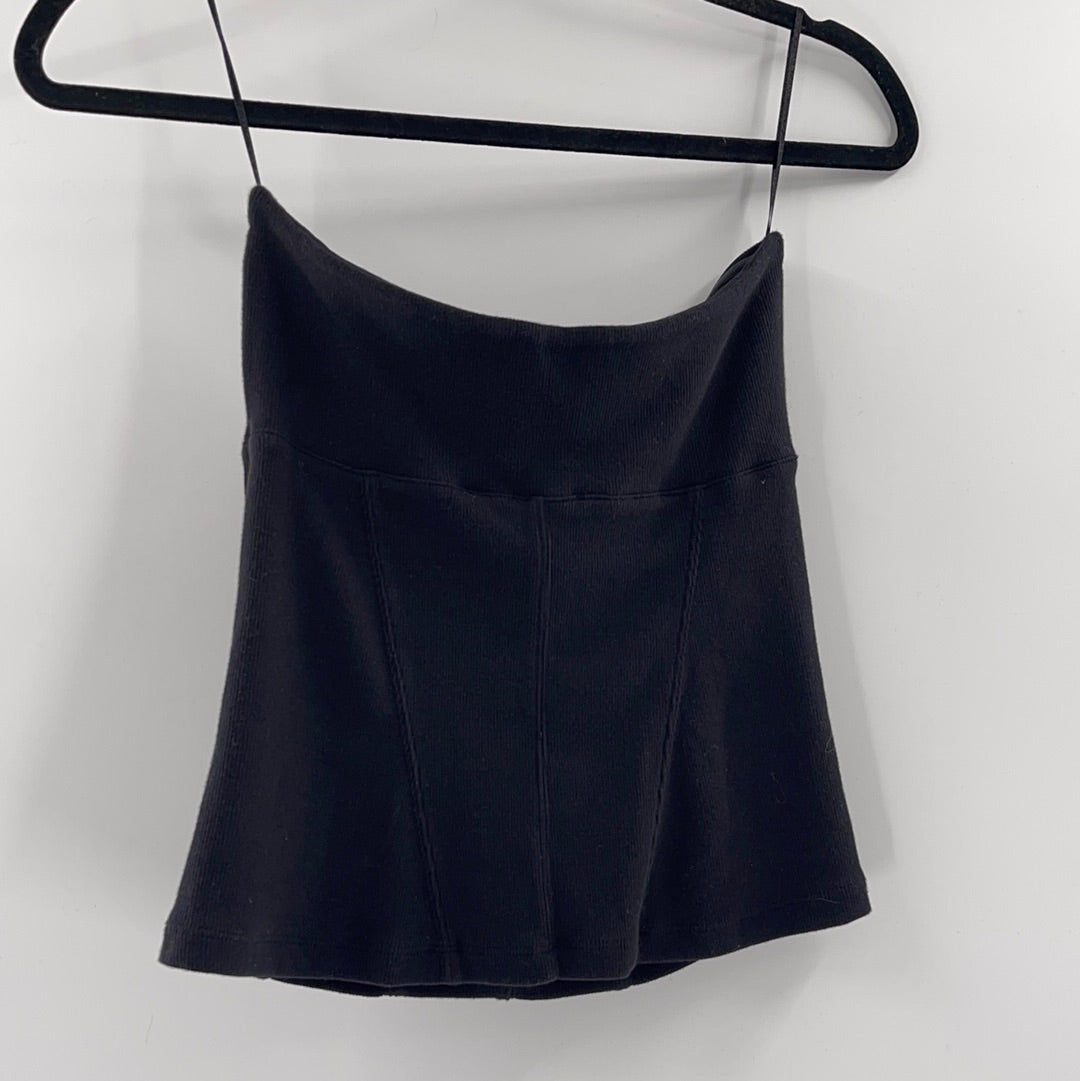 Intimately Free People Black Ribbed Tube Top (S)