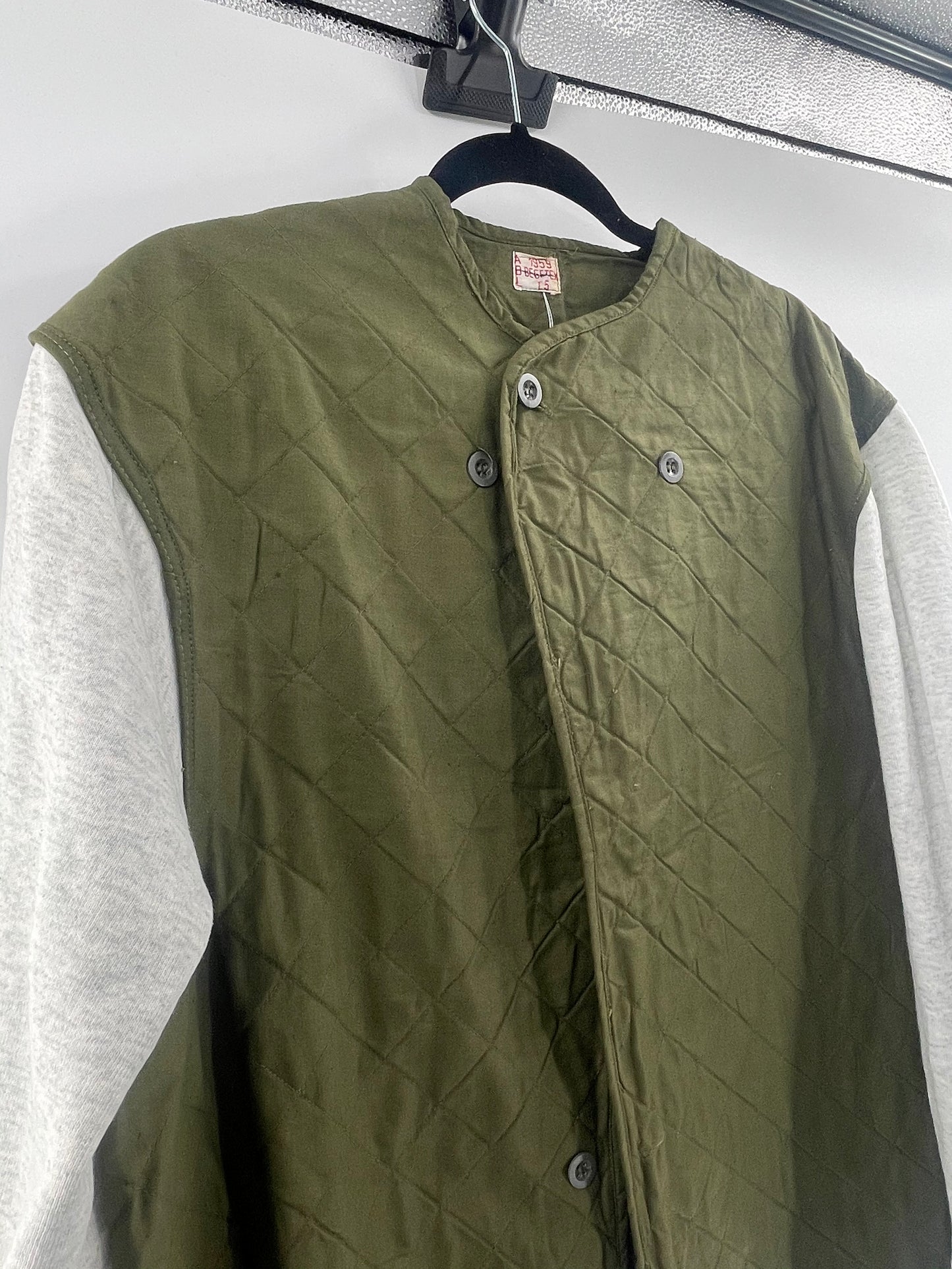 Urban Outfitters Renewal Olive Green With Gray Sleeves (Size L)