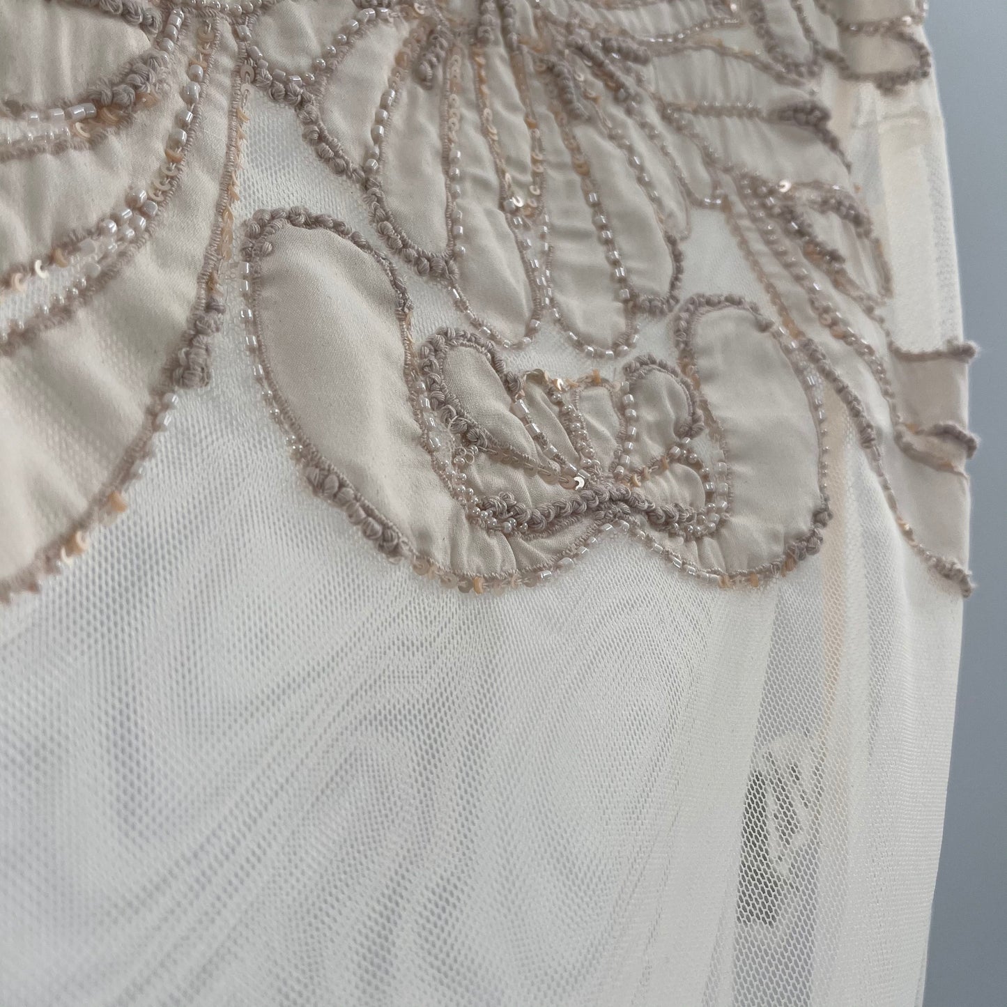 White House Black Market Mesh Embroidered Tank (XXS)