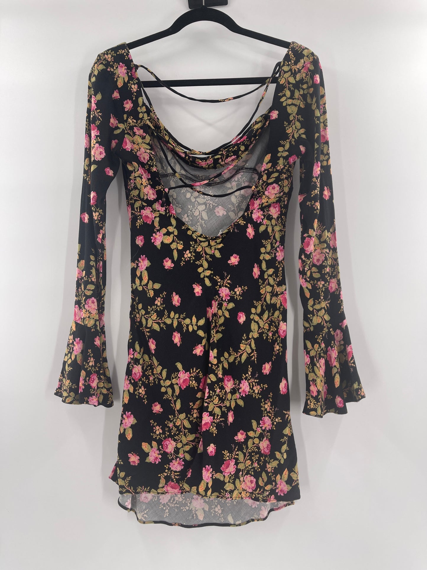 Free People Black Rose Patterned Mini (0)