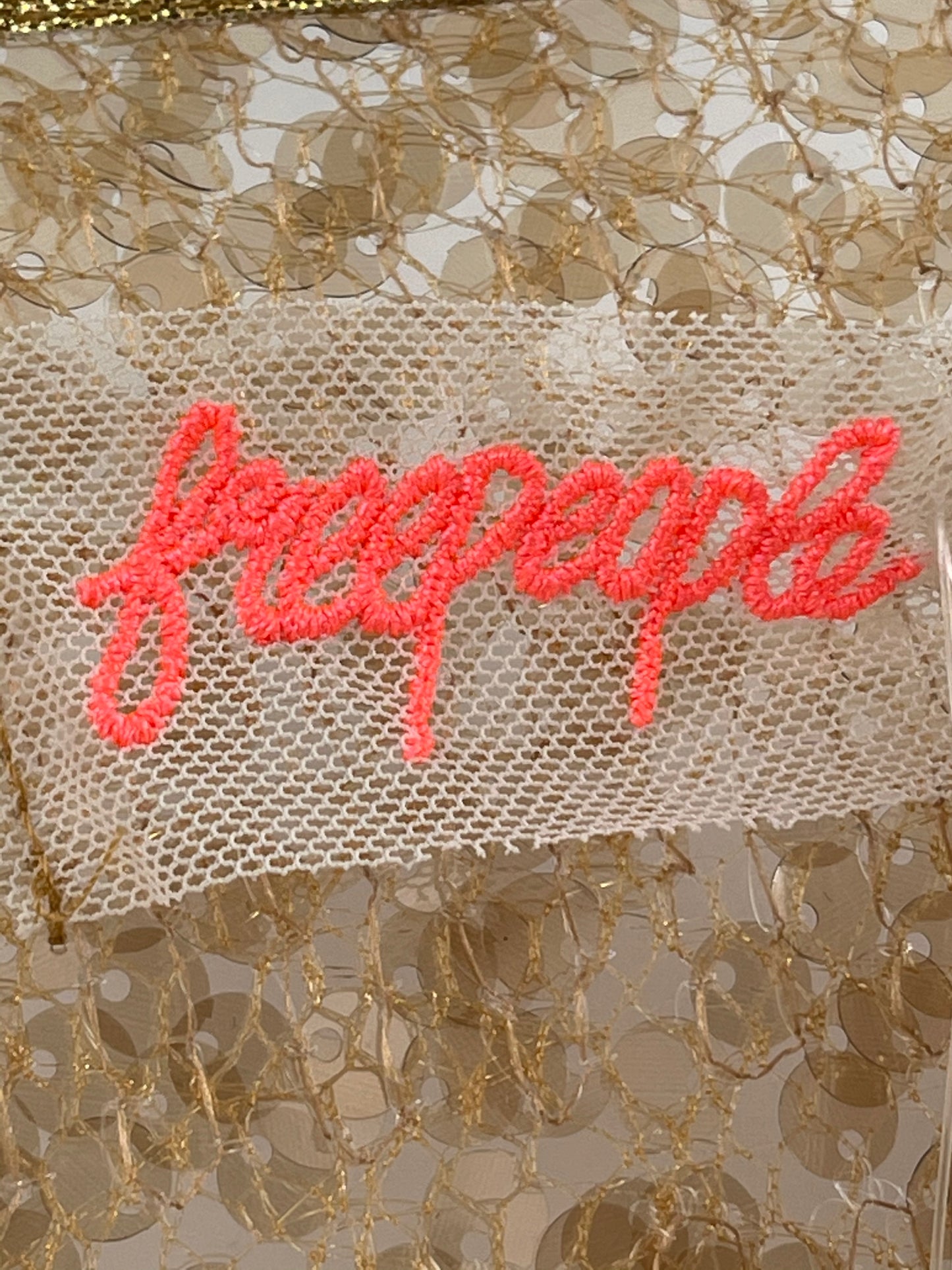 Free People Gold Sequin + Tapestry Dress (2)