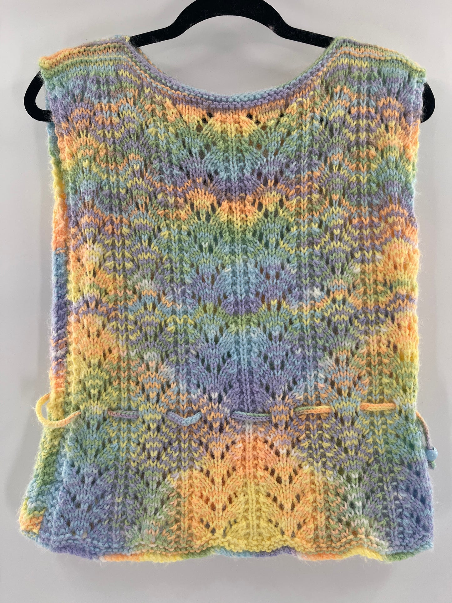 Vintage Pastel Knit Tank (S/M)