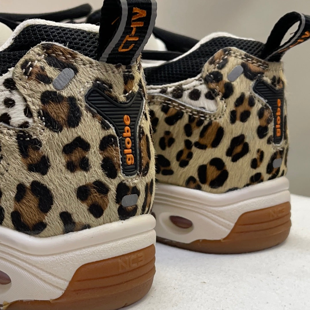 Globe Leopard Print Furry Sneakers