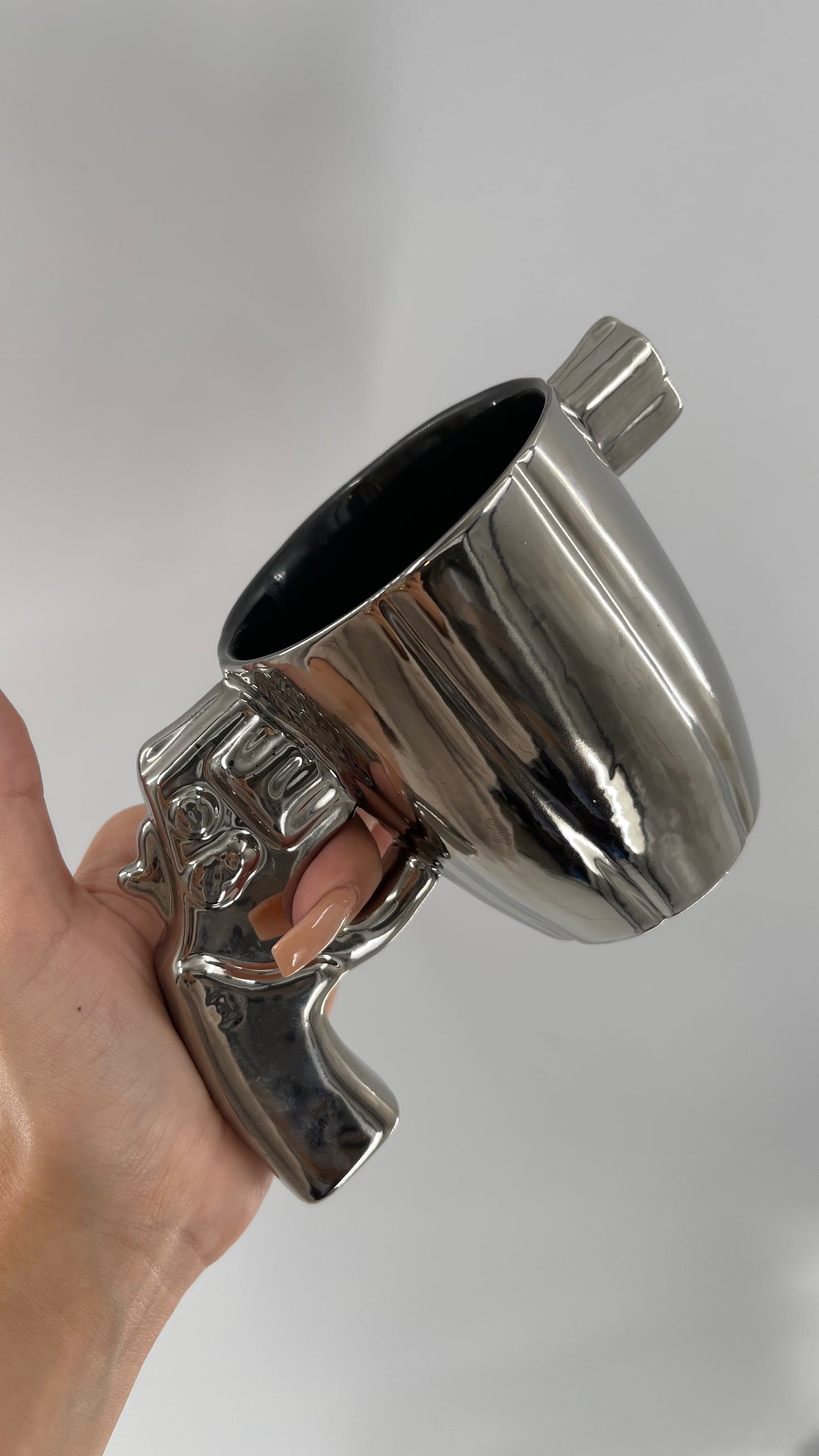 Chrome/Platinum Pistol Mug