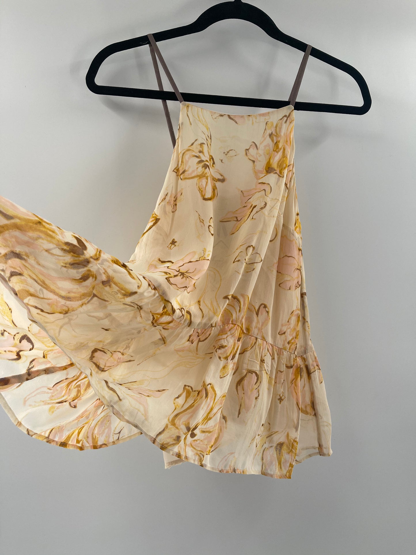 HD Paris Beige Floral Tank (S)